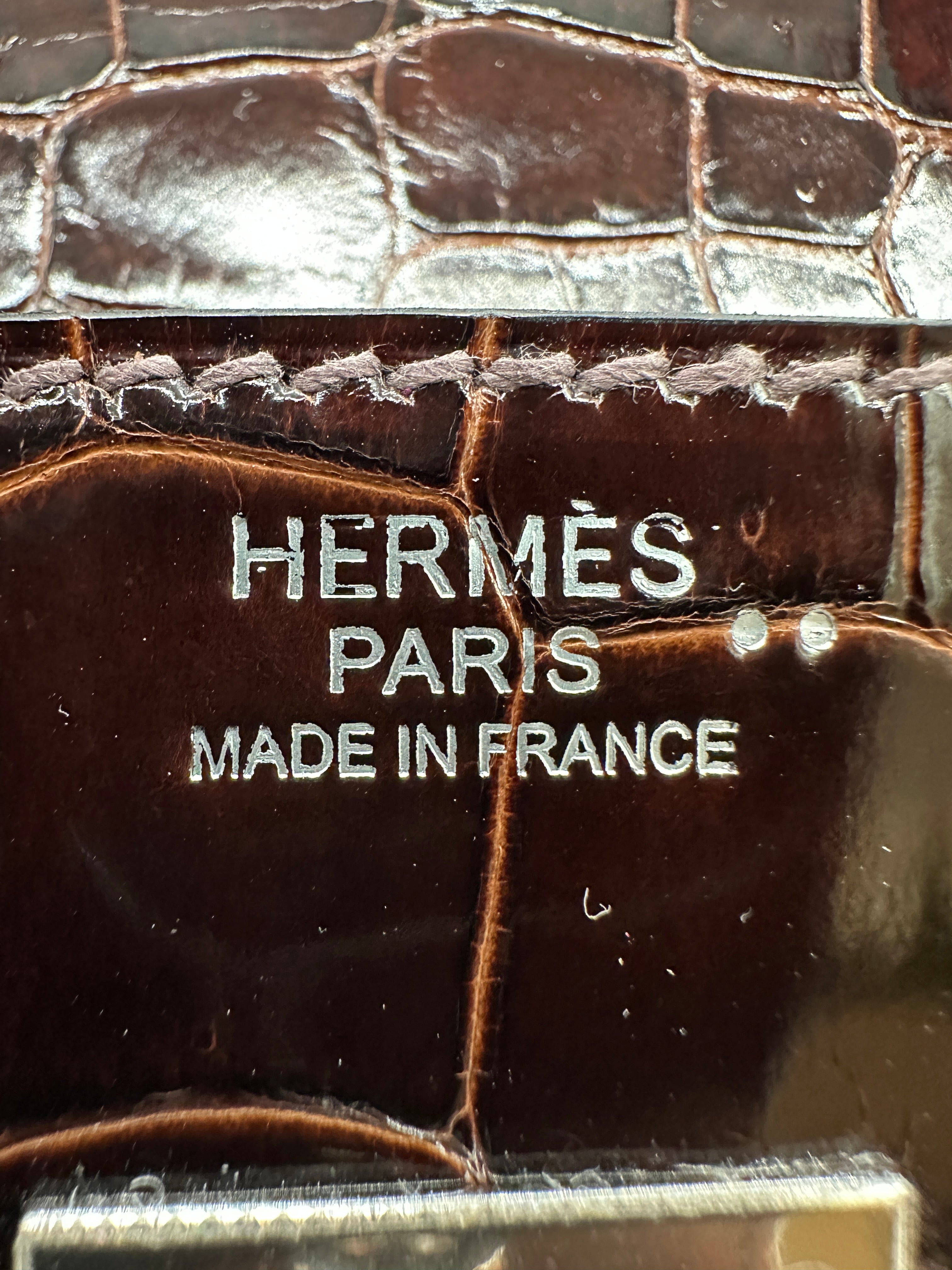 Hermès Birkin 30 Havana Shiny Niloticus Palladium Hardware
