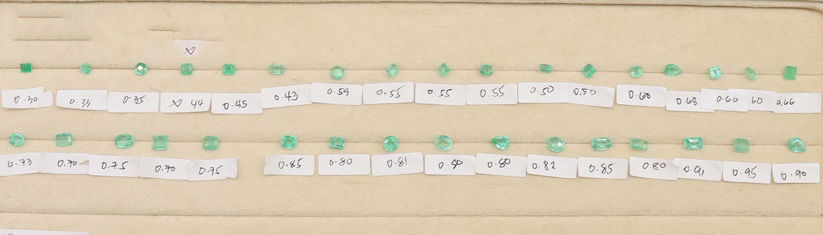 0.3crt to 1crt Panjshir Valley Emeralds LOT No. NDNDX002-1