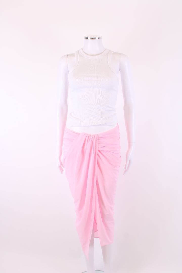 Jacquemus Draped Skirt Pink 8