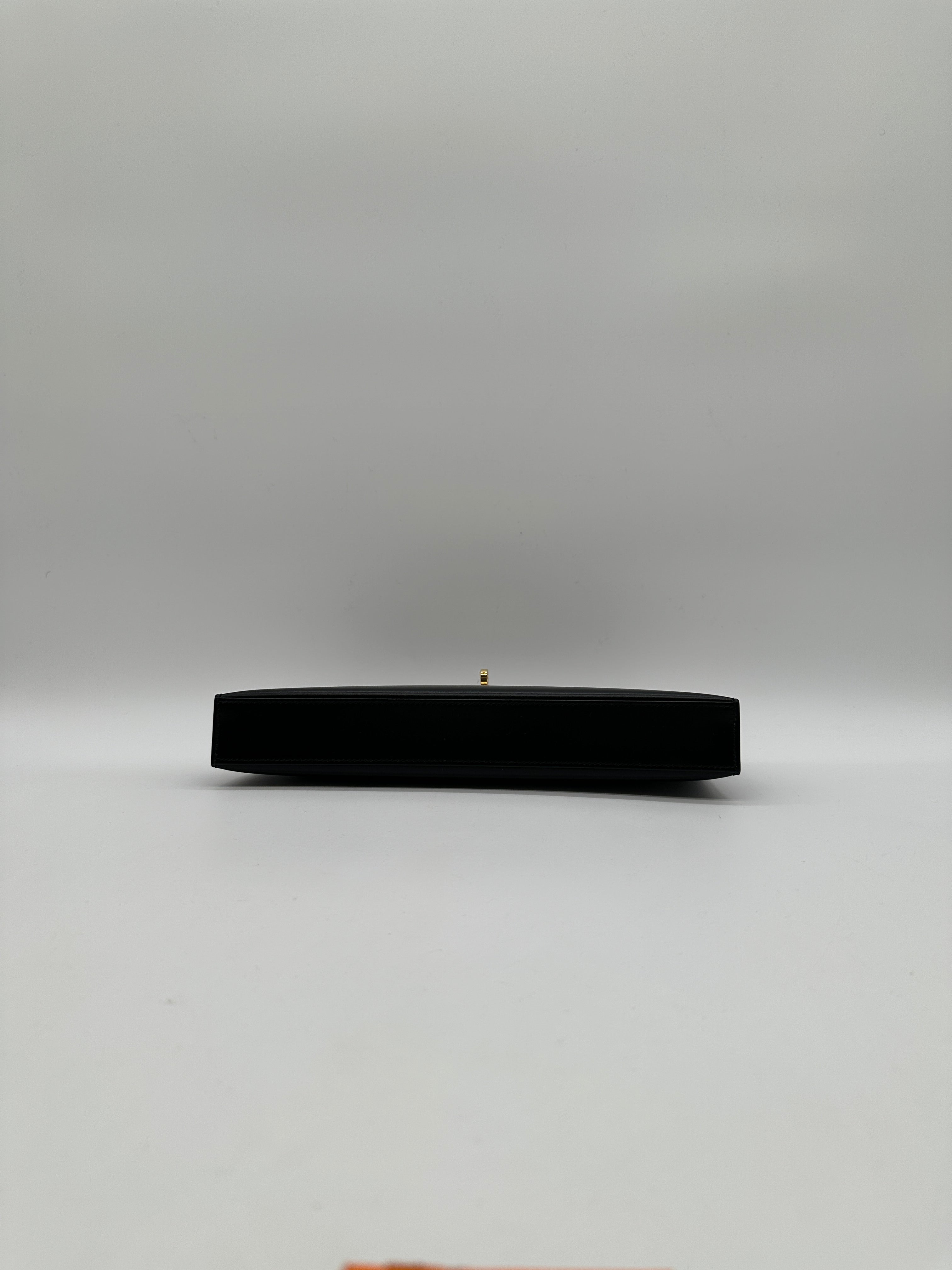 Hermès Kelly Elan Black Box Gold Hardware