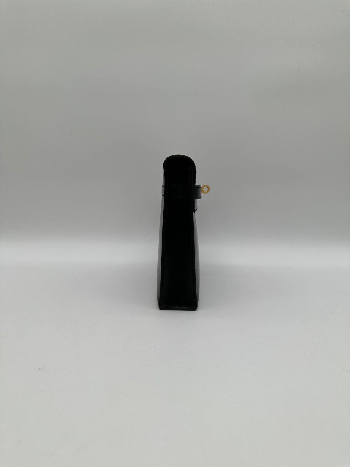 Hermès Kelly Elan Black Box Gold Hardware