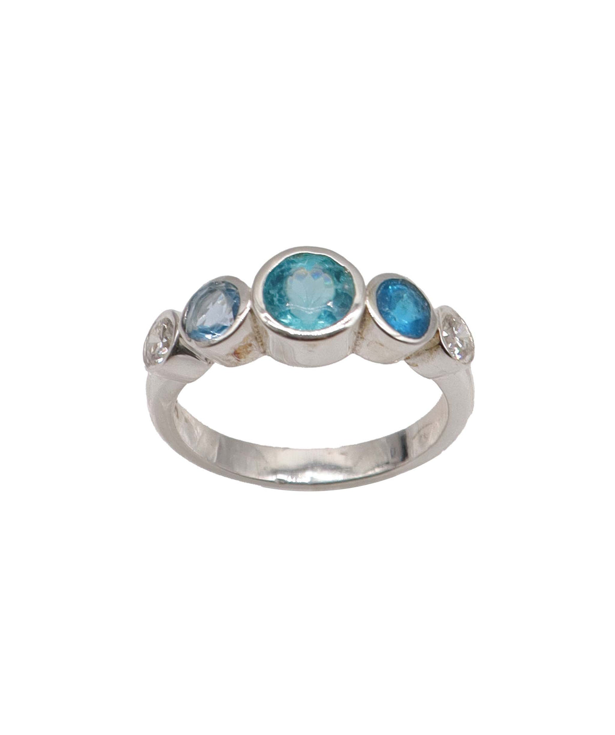 Silver Half Bubble Ring DXBS6882