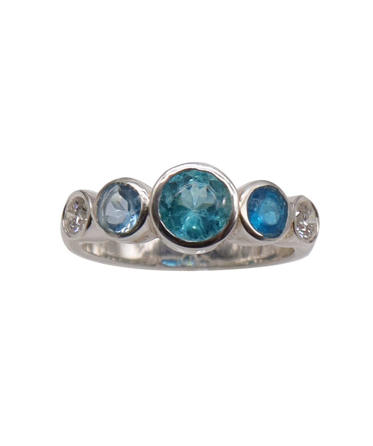 Silver Half Bubble Ring DXBS6882