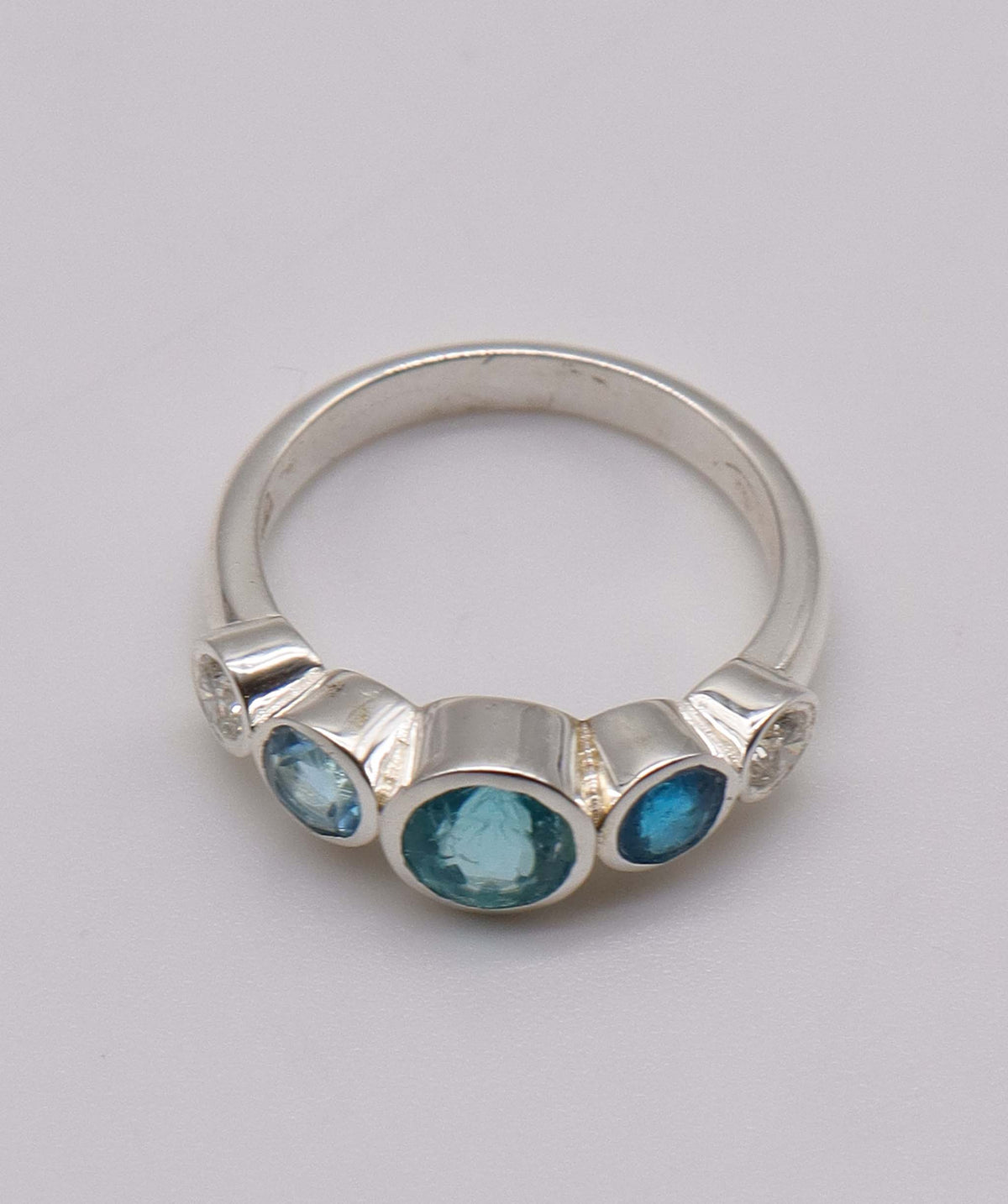 Silver Half Bubble Ring DXBS6882