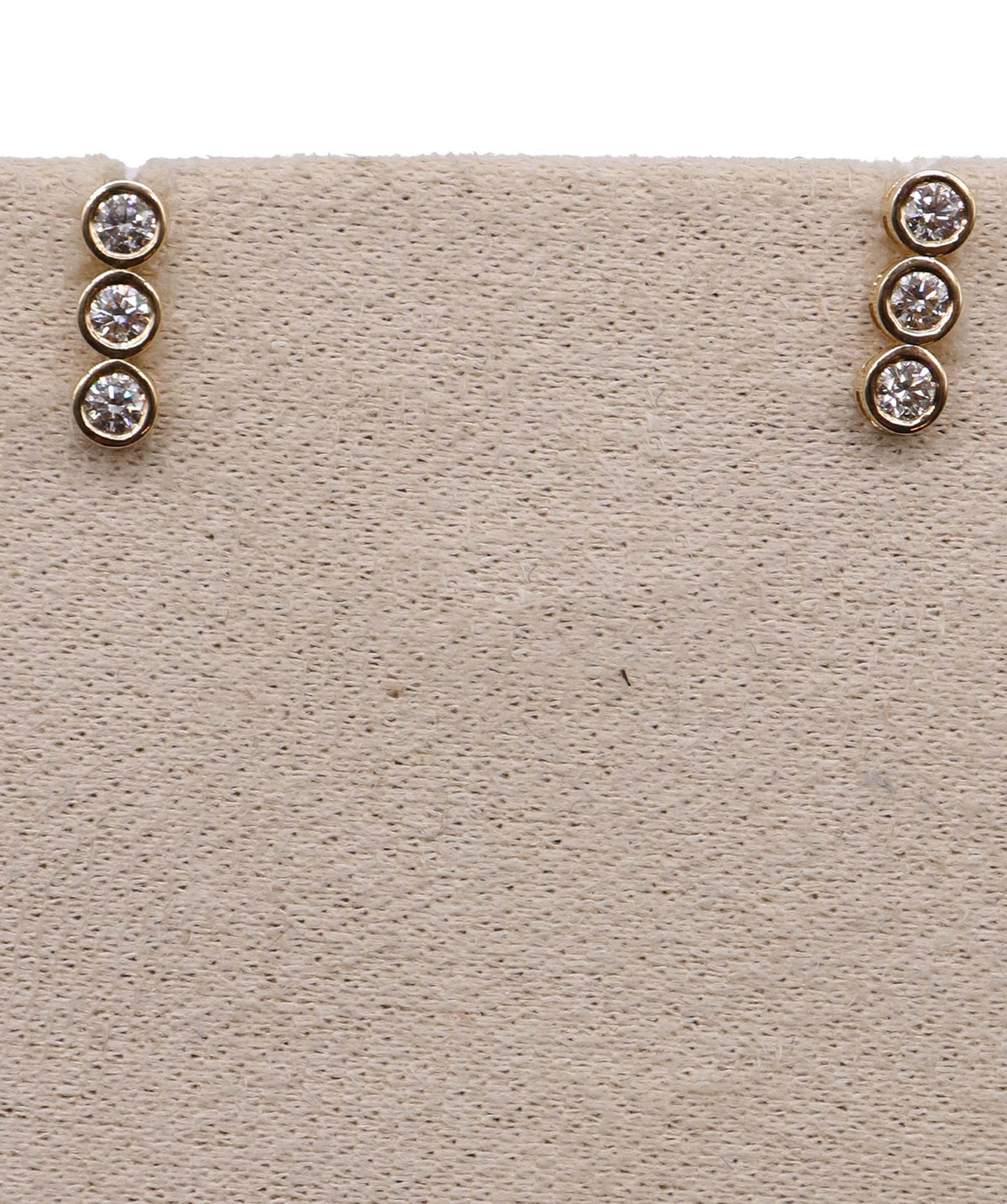 18k YG Bubble Diamond Earring DXBS6887