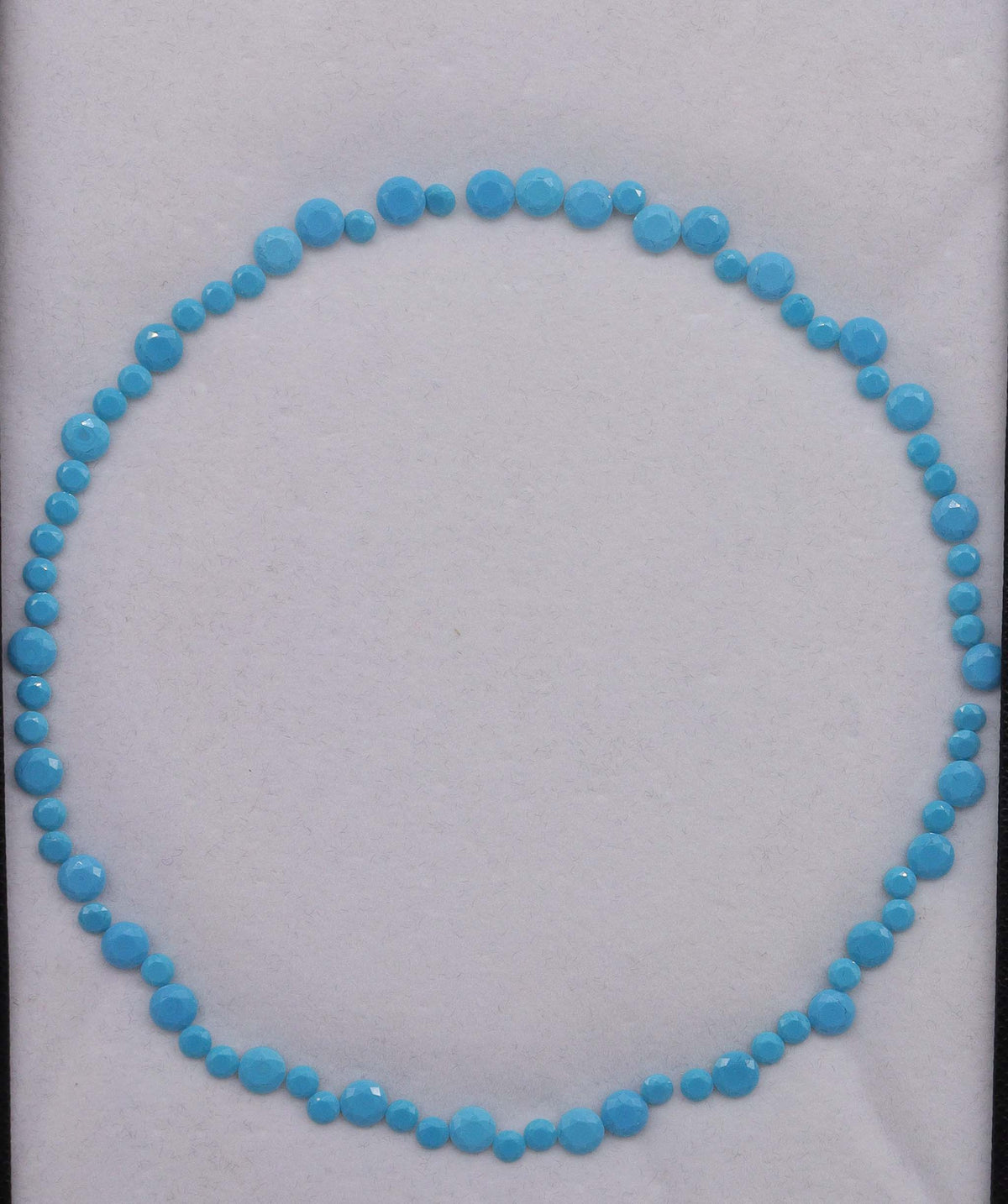 Turquoise Faceted Necklace DXBS6893 with silver setting