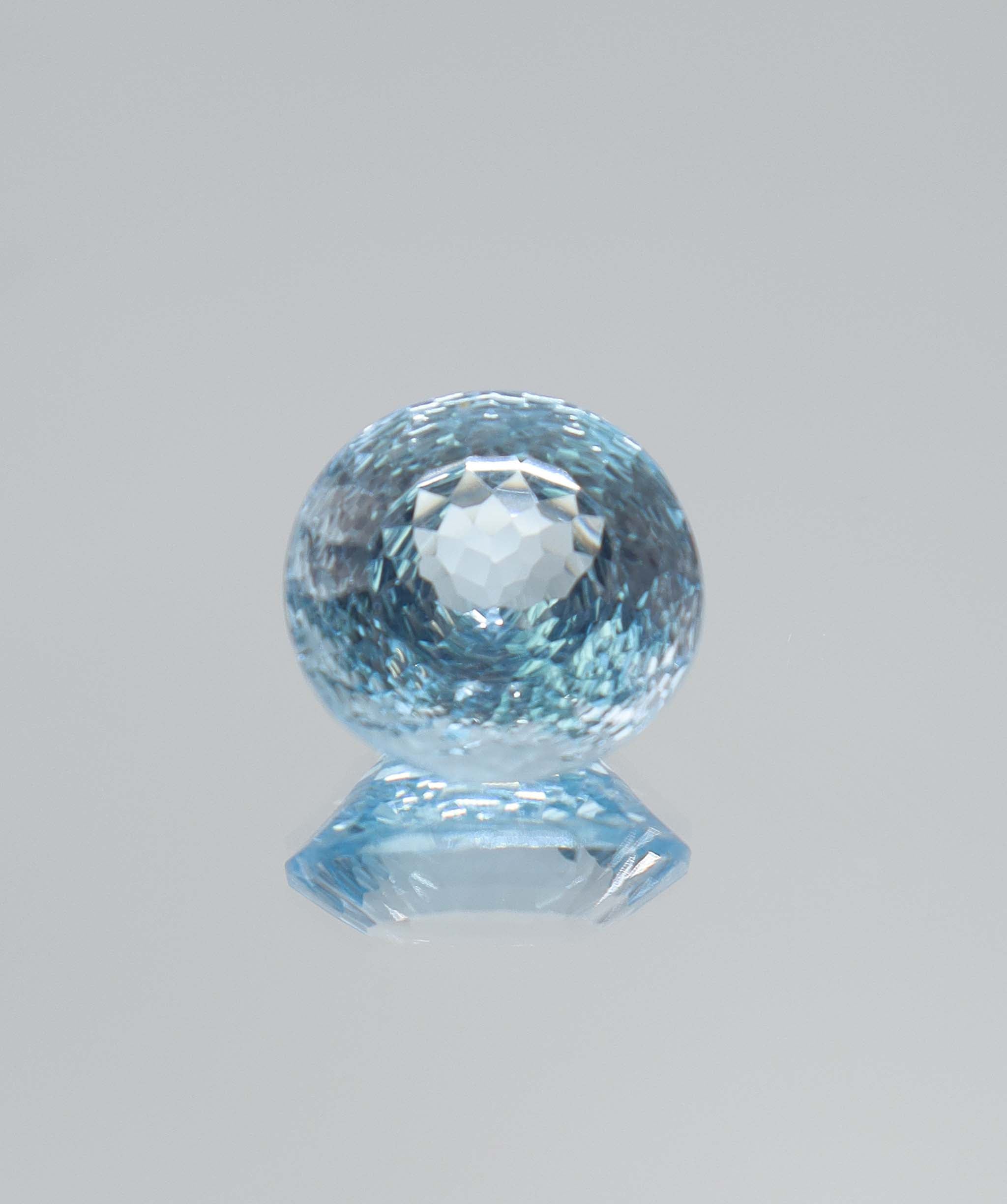 12.92ct Blue Topaz Fantasy Round DXBCS5108