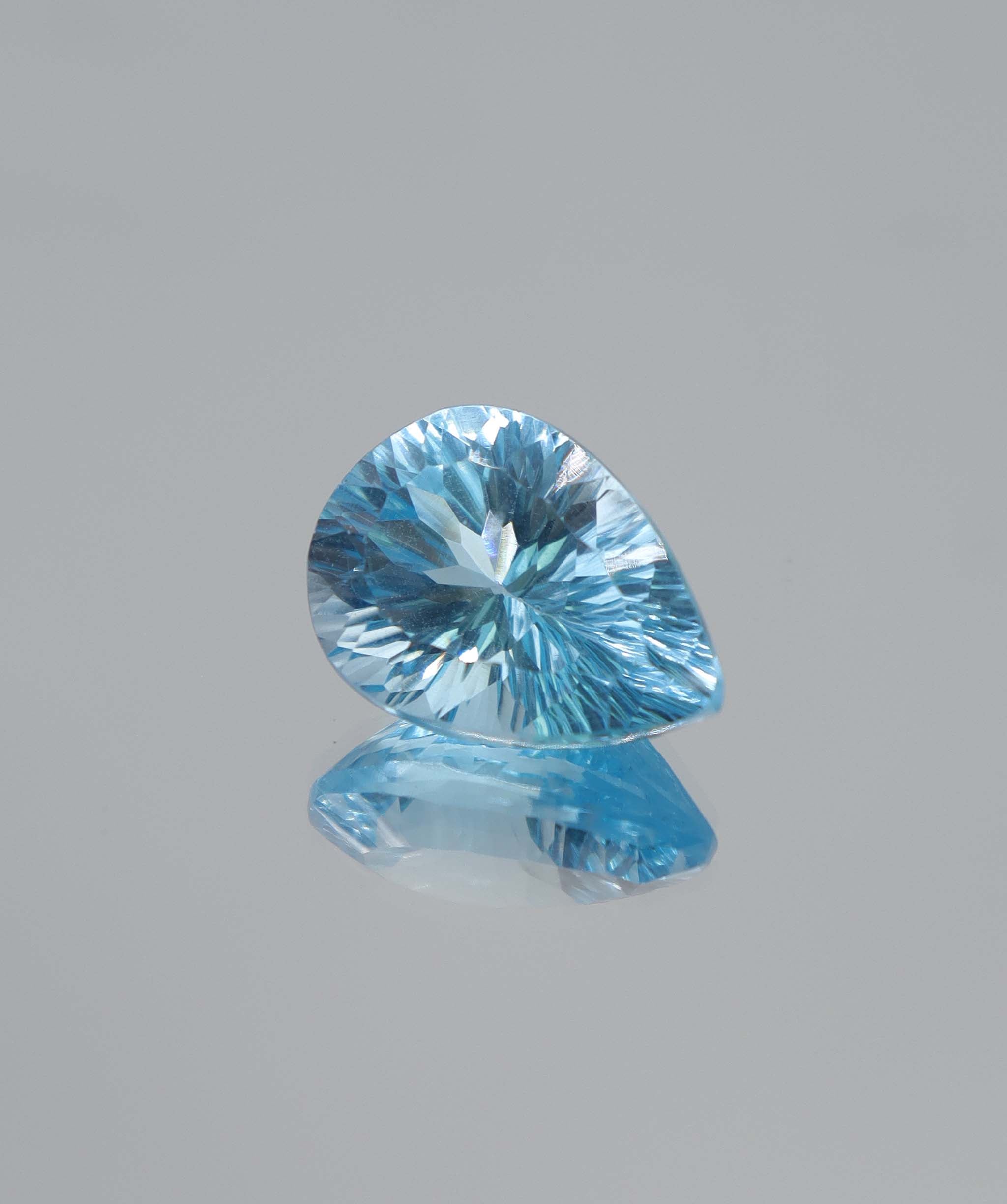 13.05ct Blue Topaz Fantasy Pear DXBCS5105