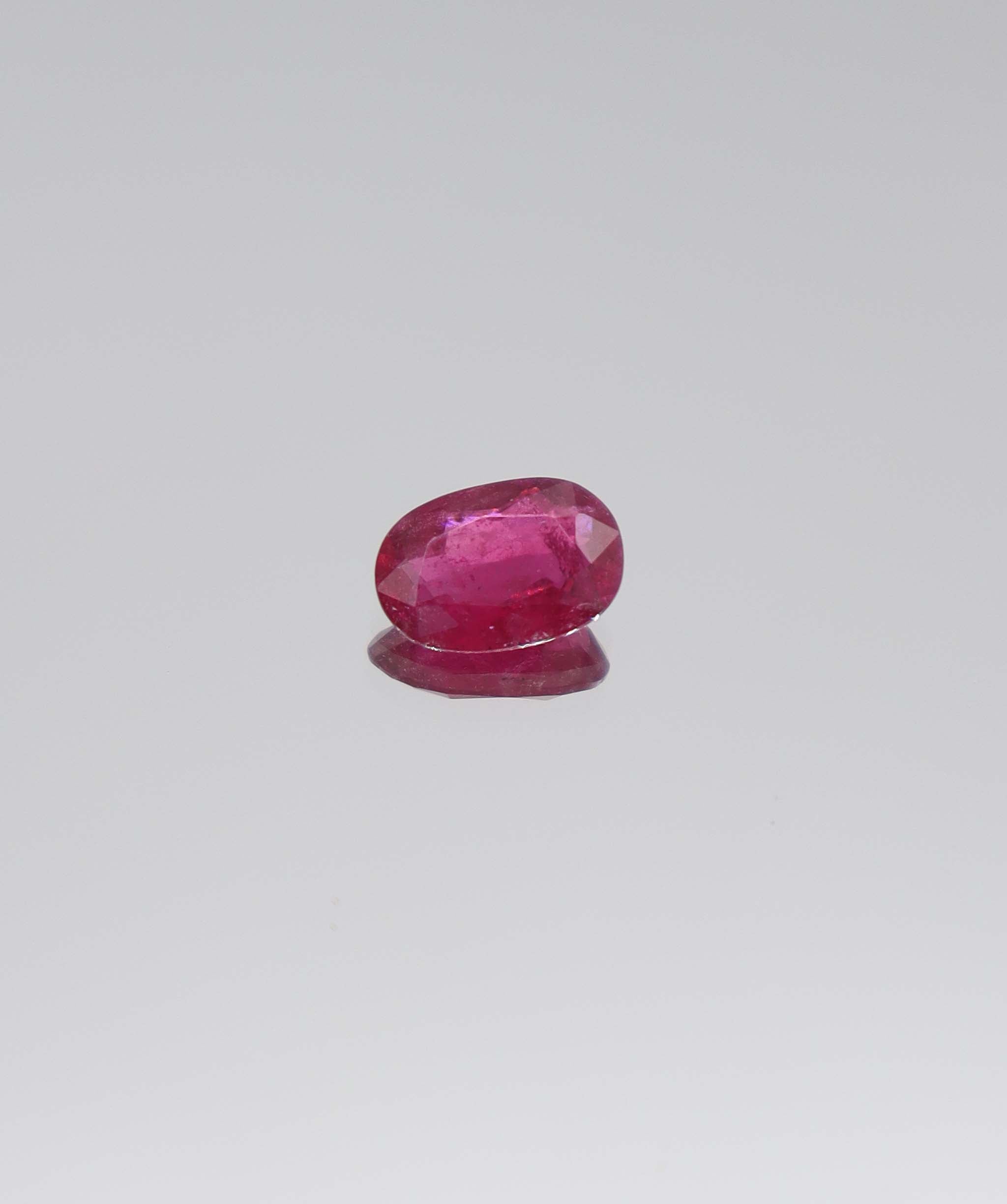 1.31ct Vivid Fuchsia Pink Tourmaline Rubellite Oval DXBCS5256