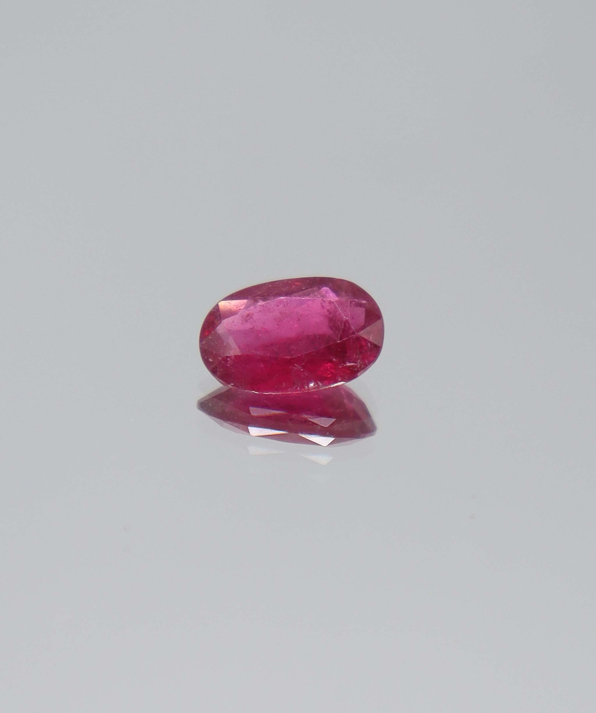 1.31ct Vivid Fuchsia Pink Tourmaline Rubellite Oval DXBCS5256