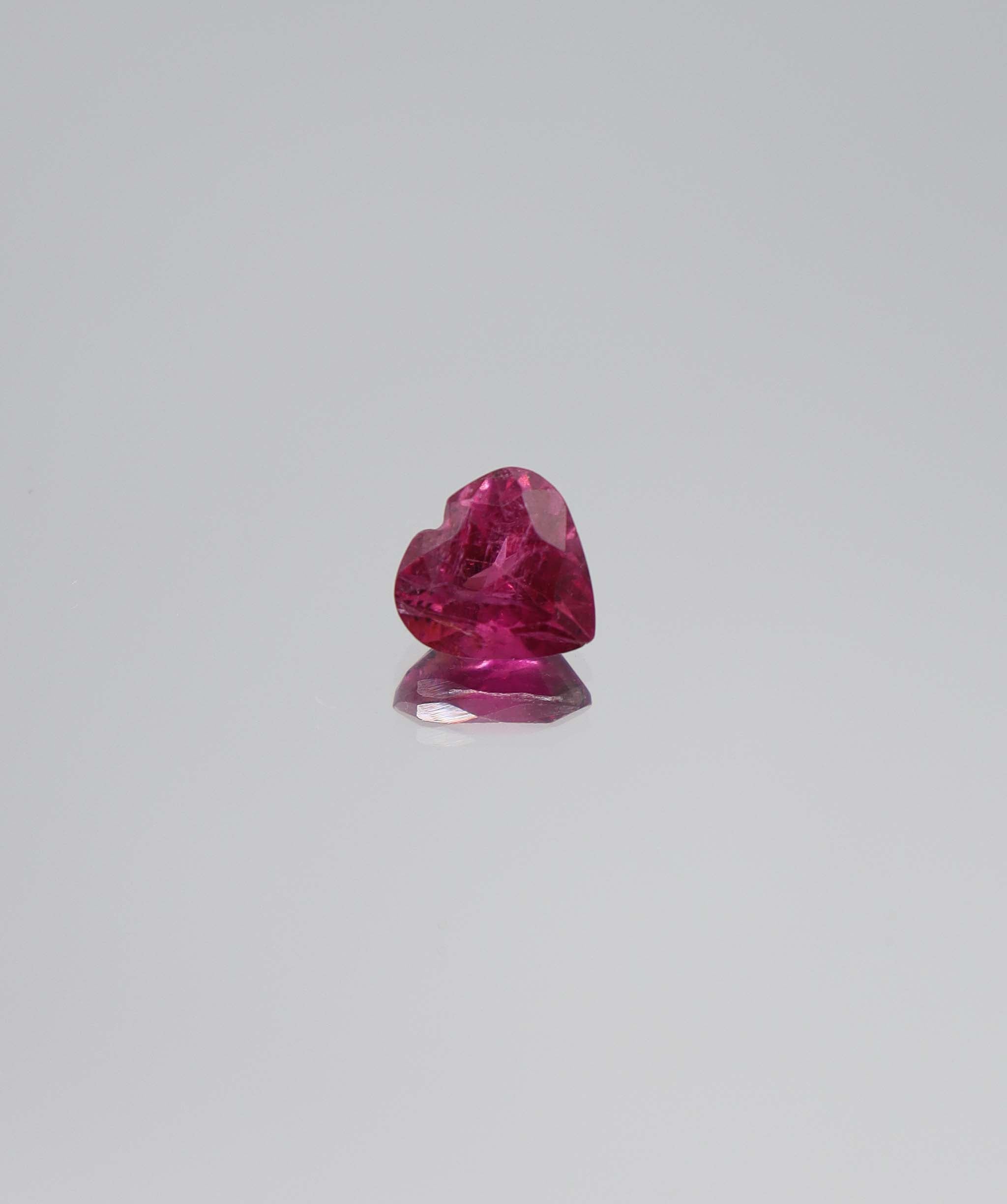1.68ct Vivid Pink Tourmaline Heart DXBCS5282