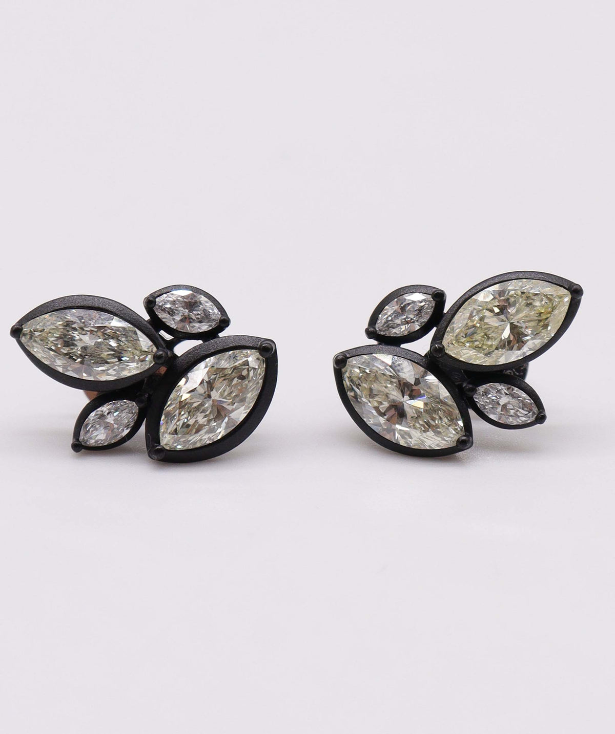 5.98ct Black Titanium Earrings SPG025