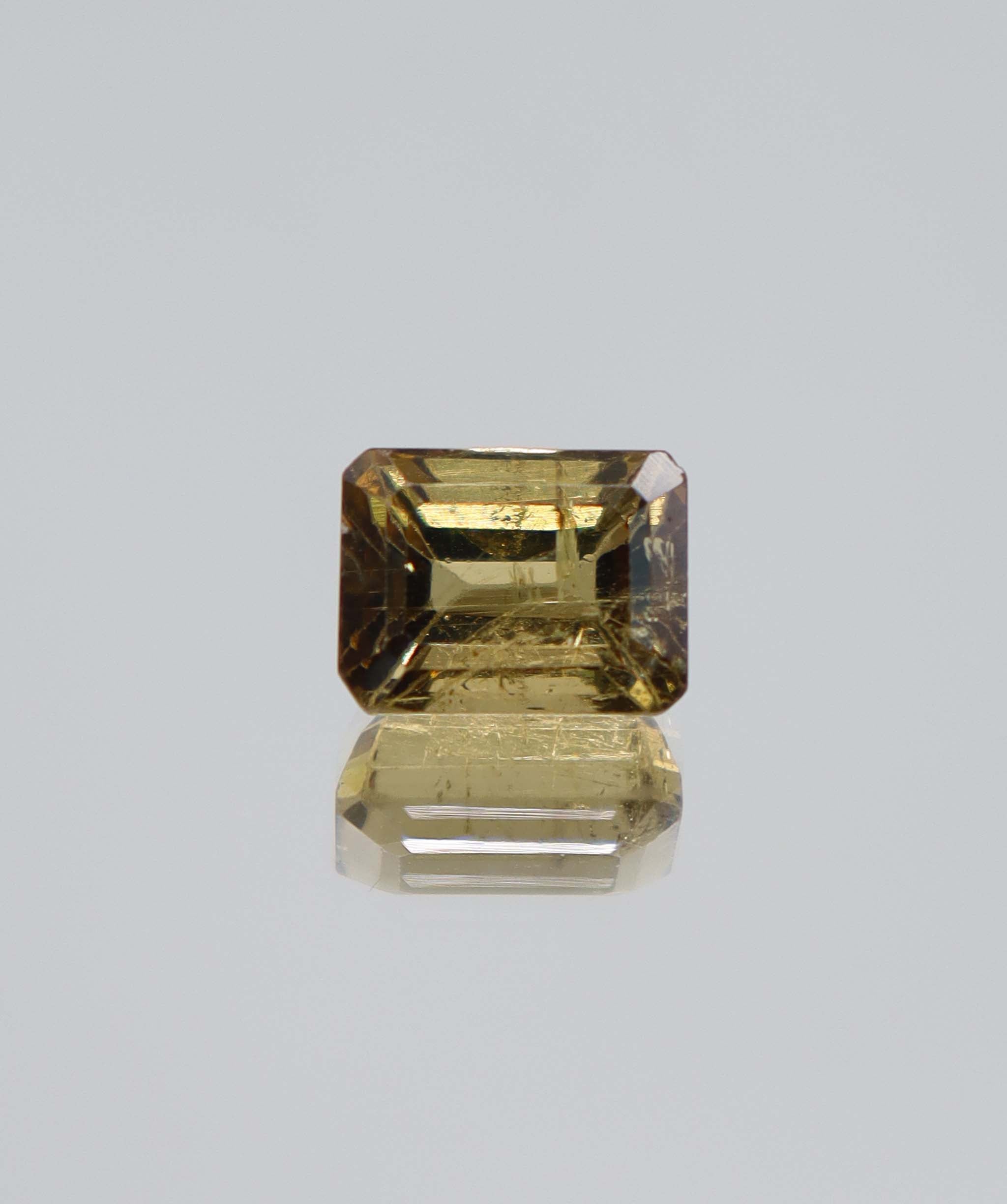 3.71ct Olive Tourmaline Emerald DXBCS5275
