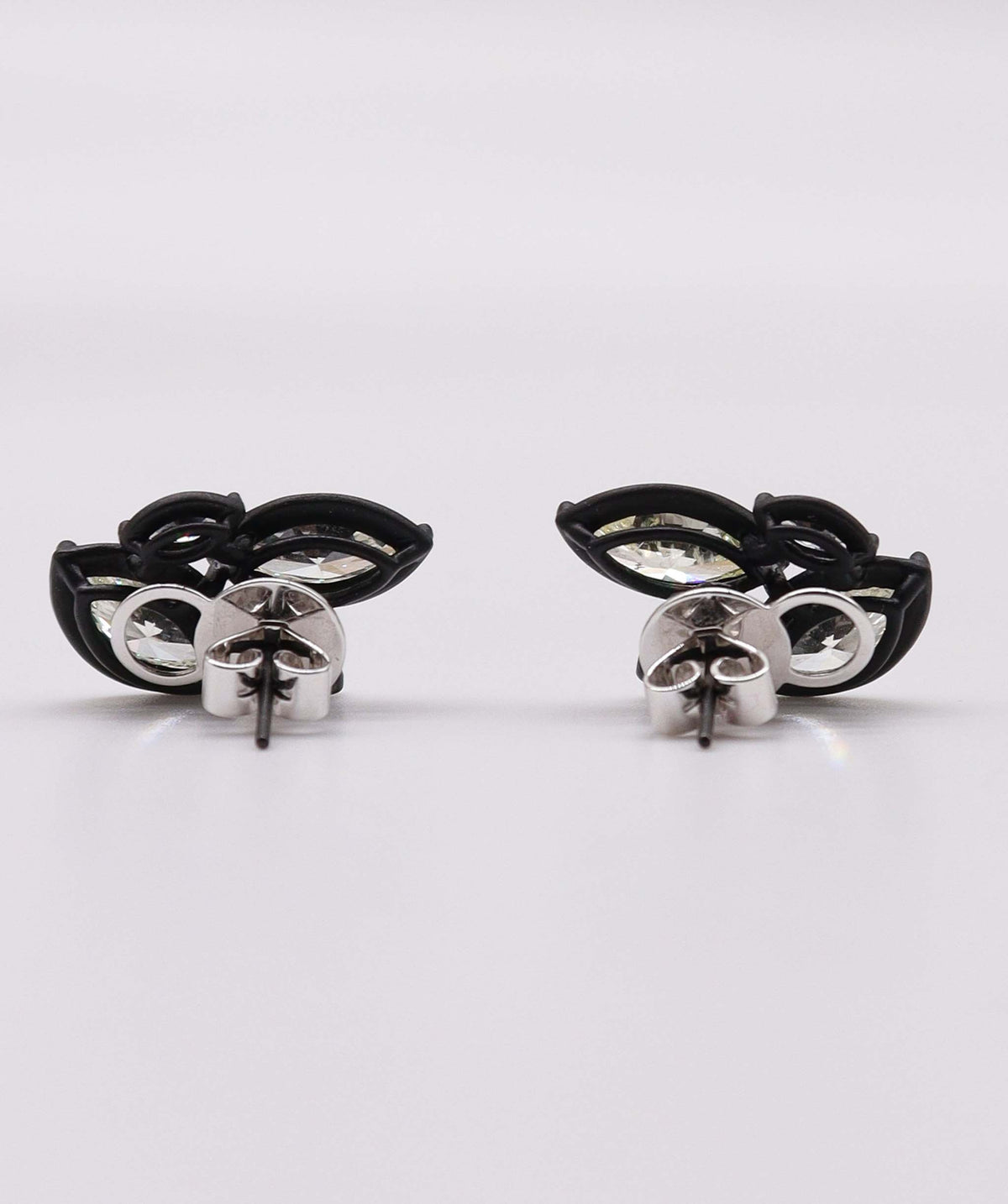 5.98ct Black Titanium Earrings SPG025