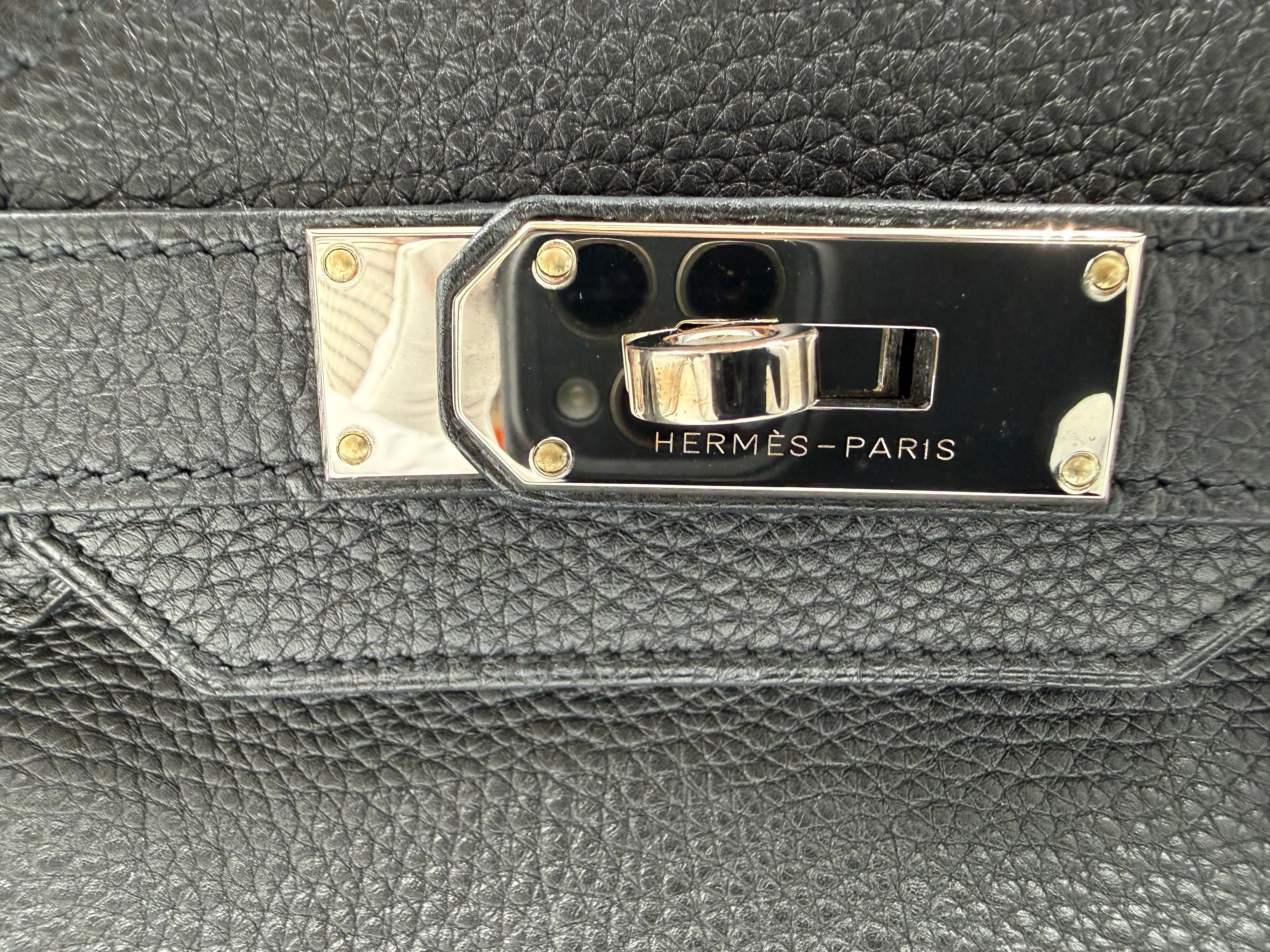 *LONDON LOCATED* PRELOVED HERMÈS JPG SHOULDER BIRKIN BLACK Togo Leather with Palladium Hardware