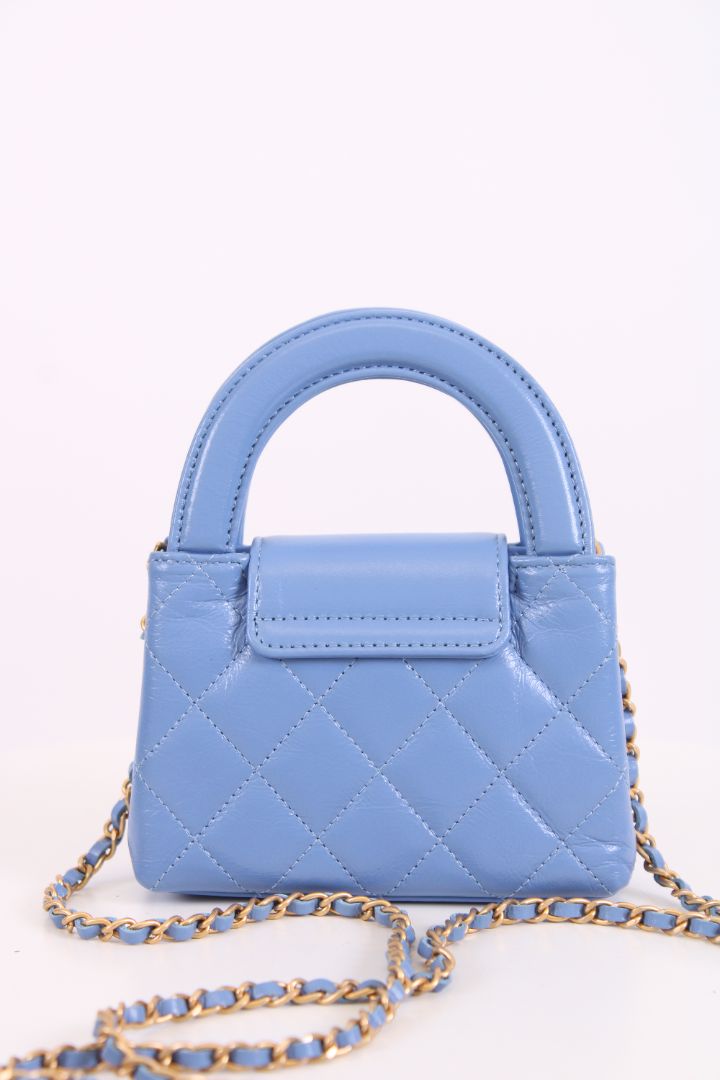 Chanel Micro Kelly Handbag Blue