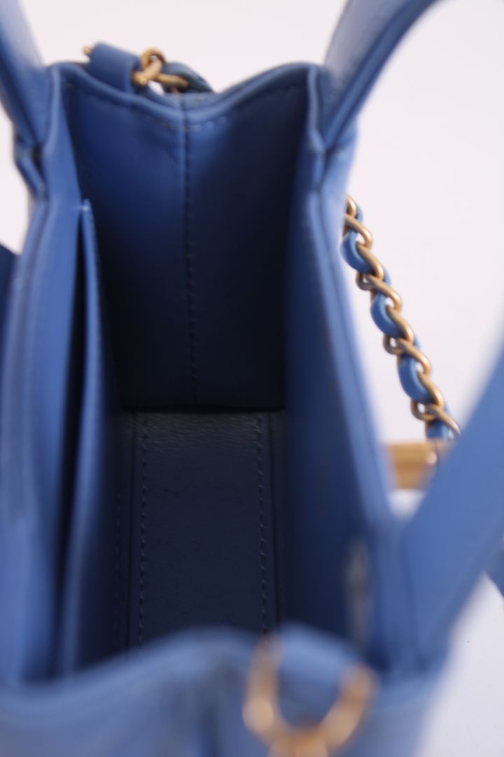 Chanel Micro Kelly Handbag Blue