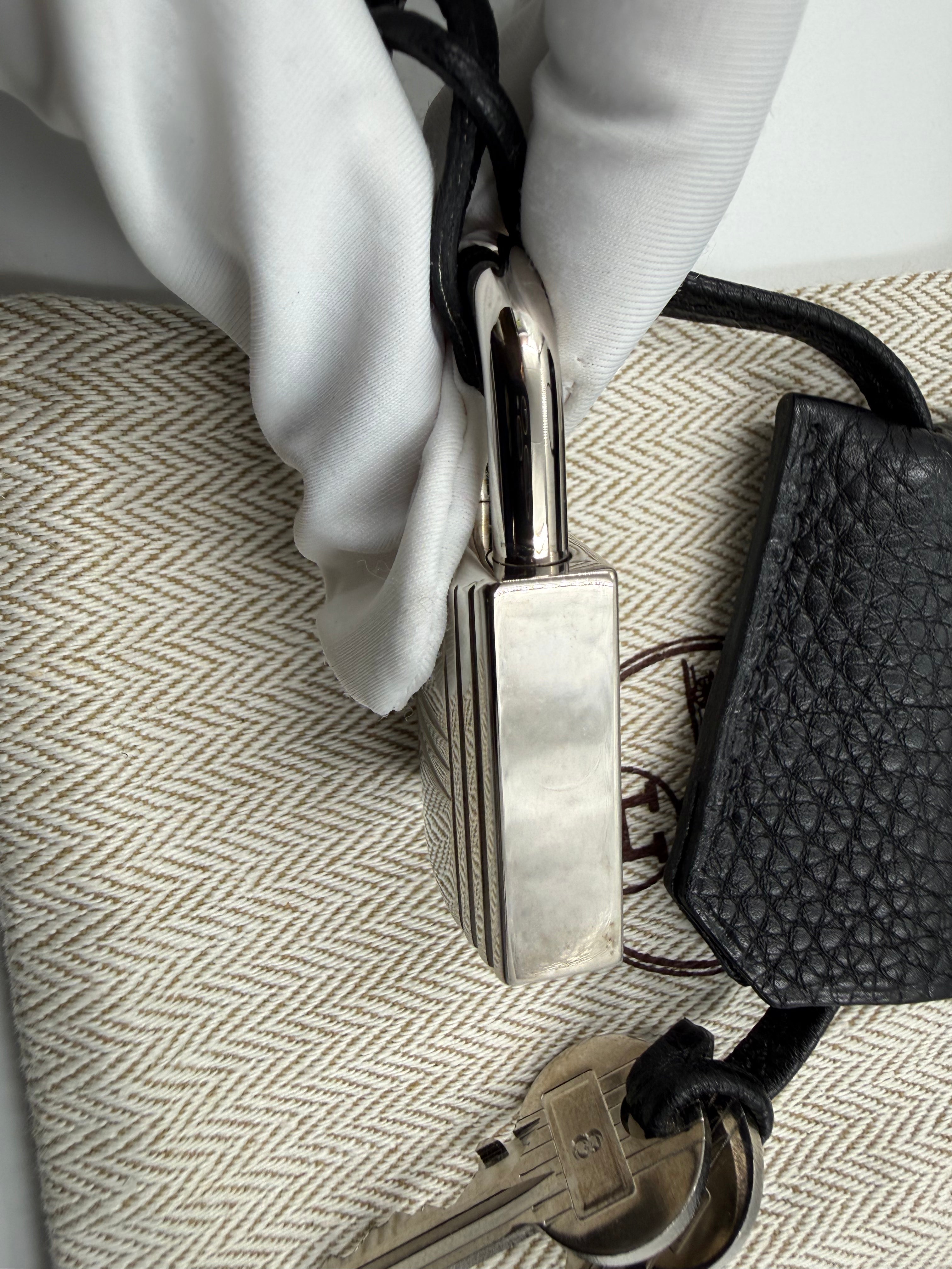 *LONDON LOCATED* PRELOVED HERMÈS JPG SHOULDER BIRKIN BLACK Togo Leather with Palladium Hardware