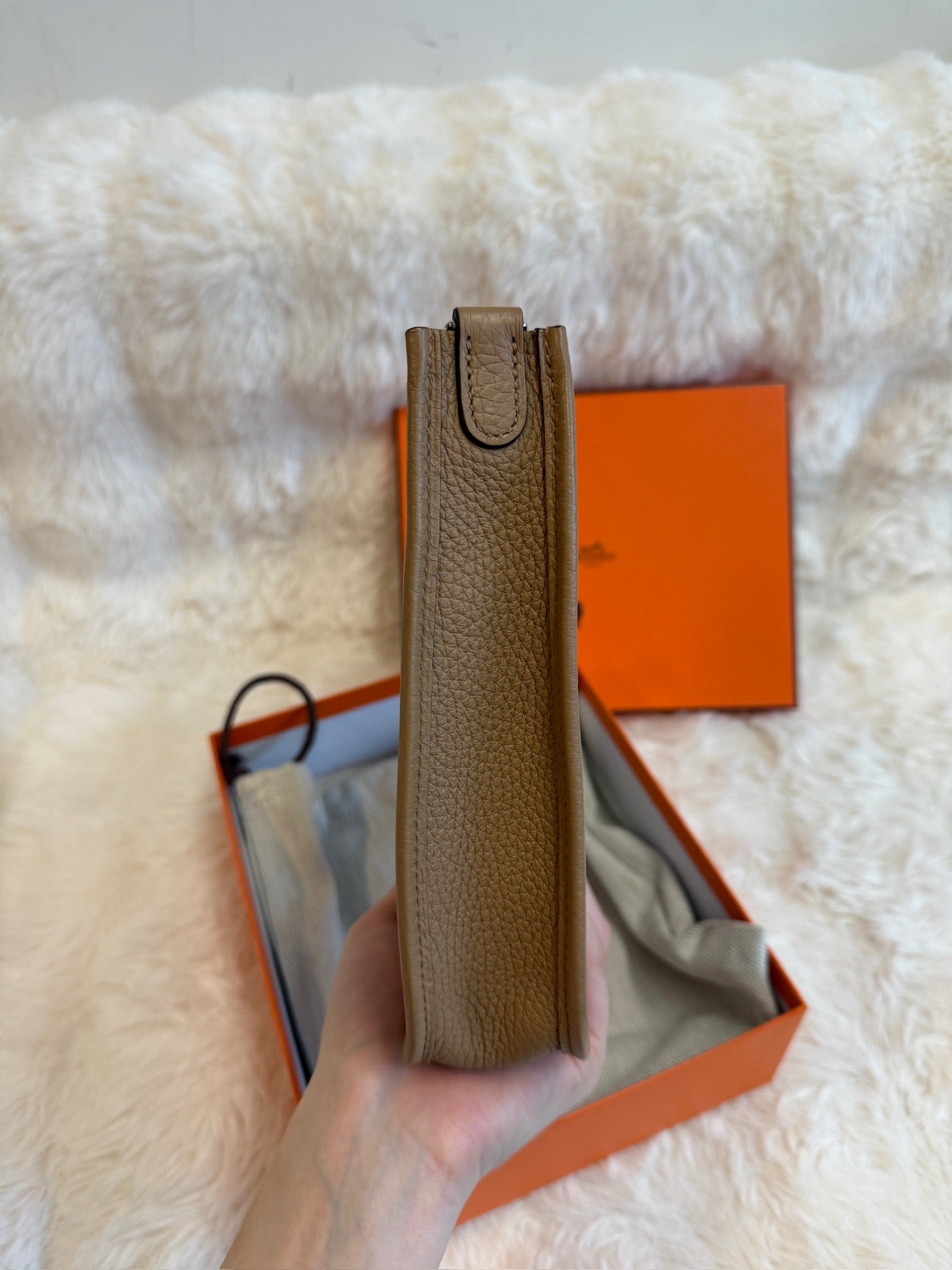Hermès Evelyne - Gold leather