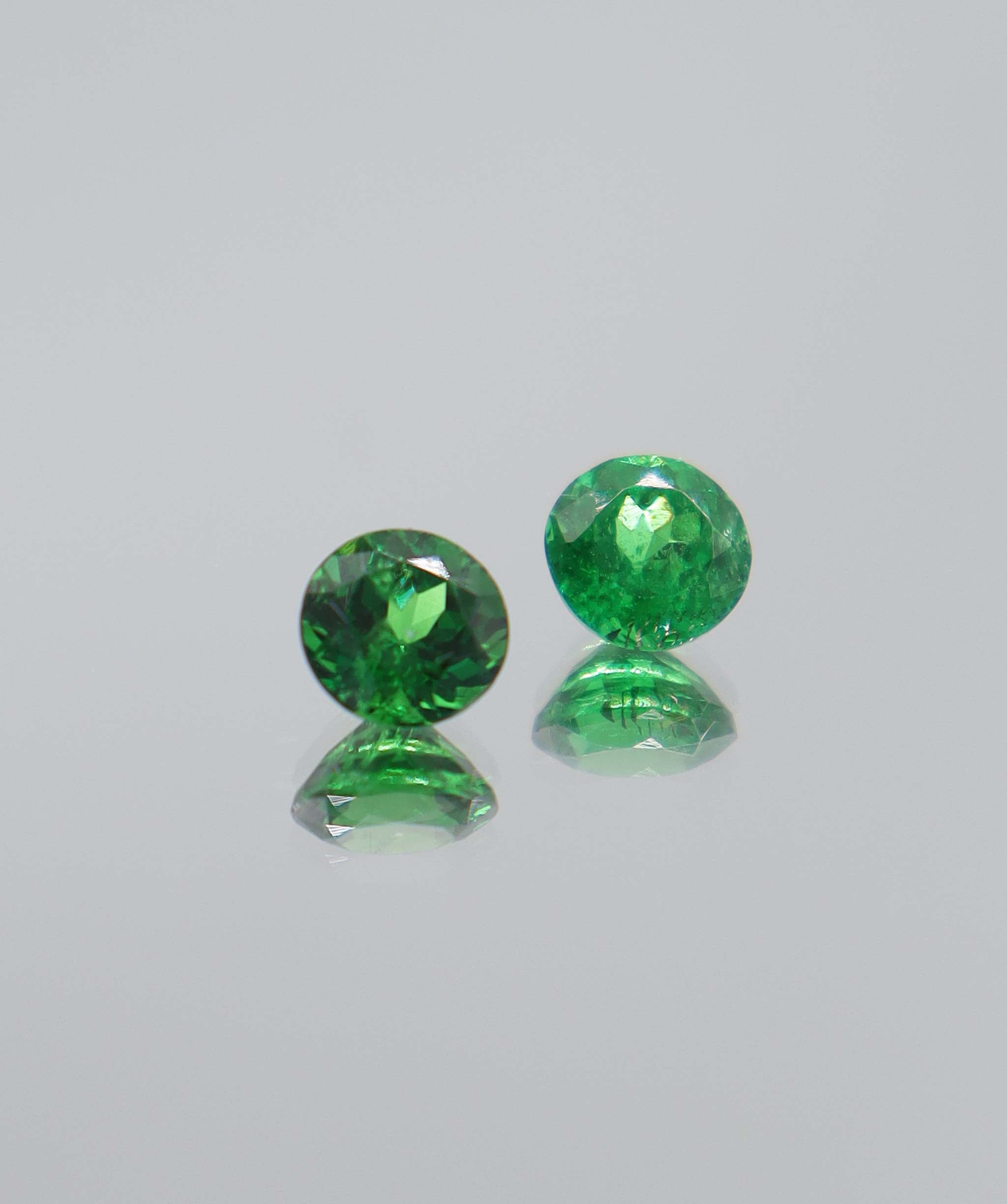 2.04ct Tsavorite Round PAIR DXBCS5787