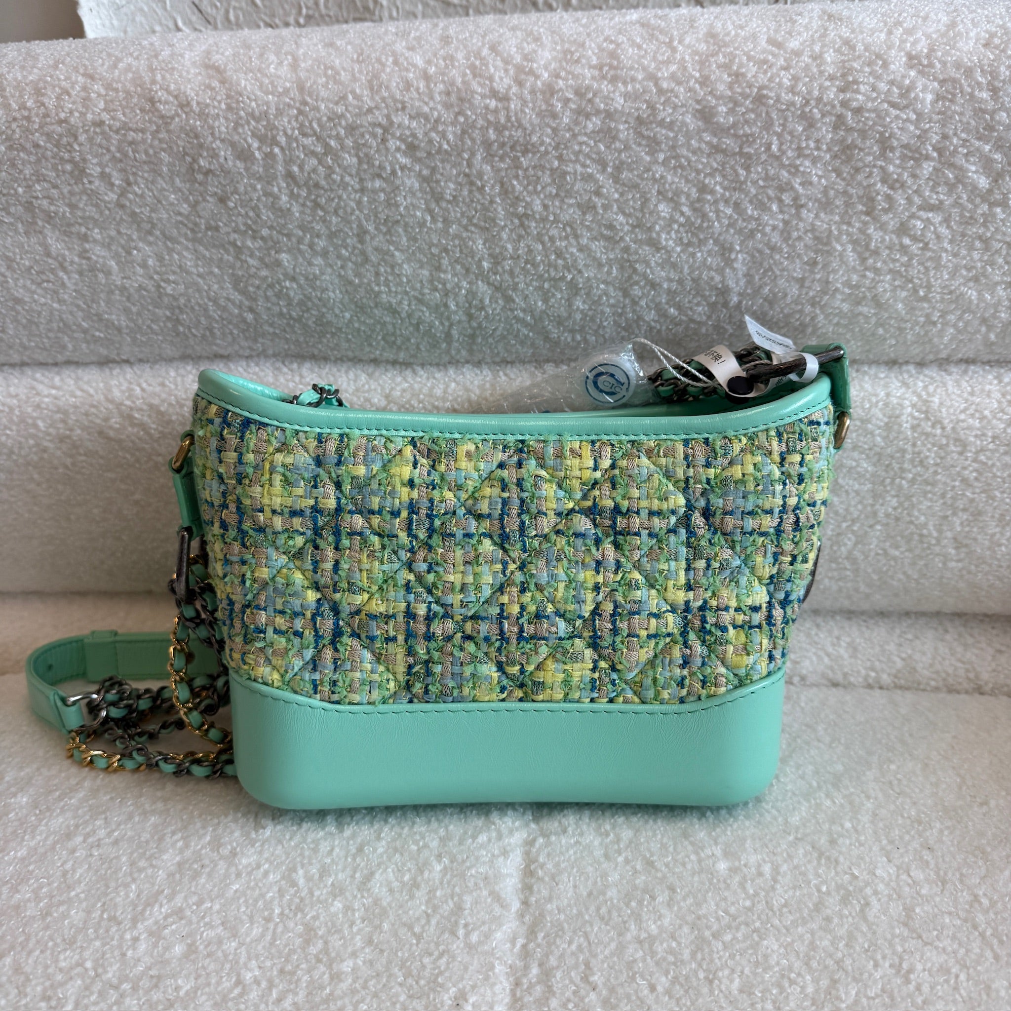 Chanel Gabrielle Tweed Mint Green bag