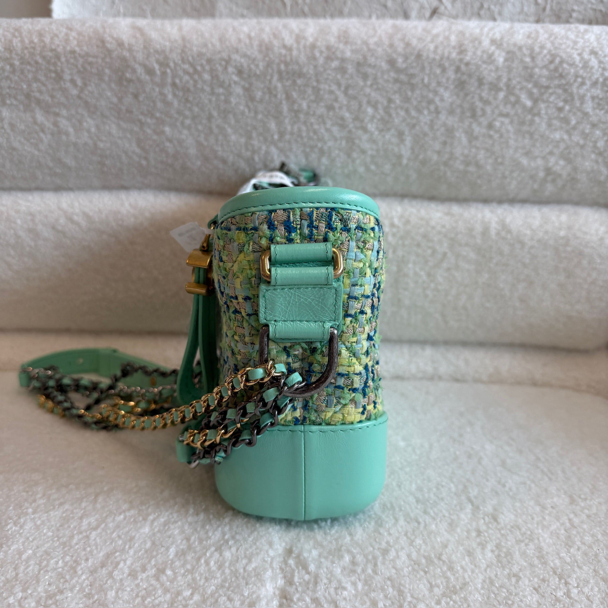 Chanel Gabrielle Tweed Mint Green bag