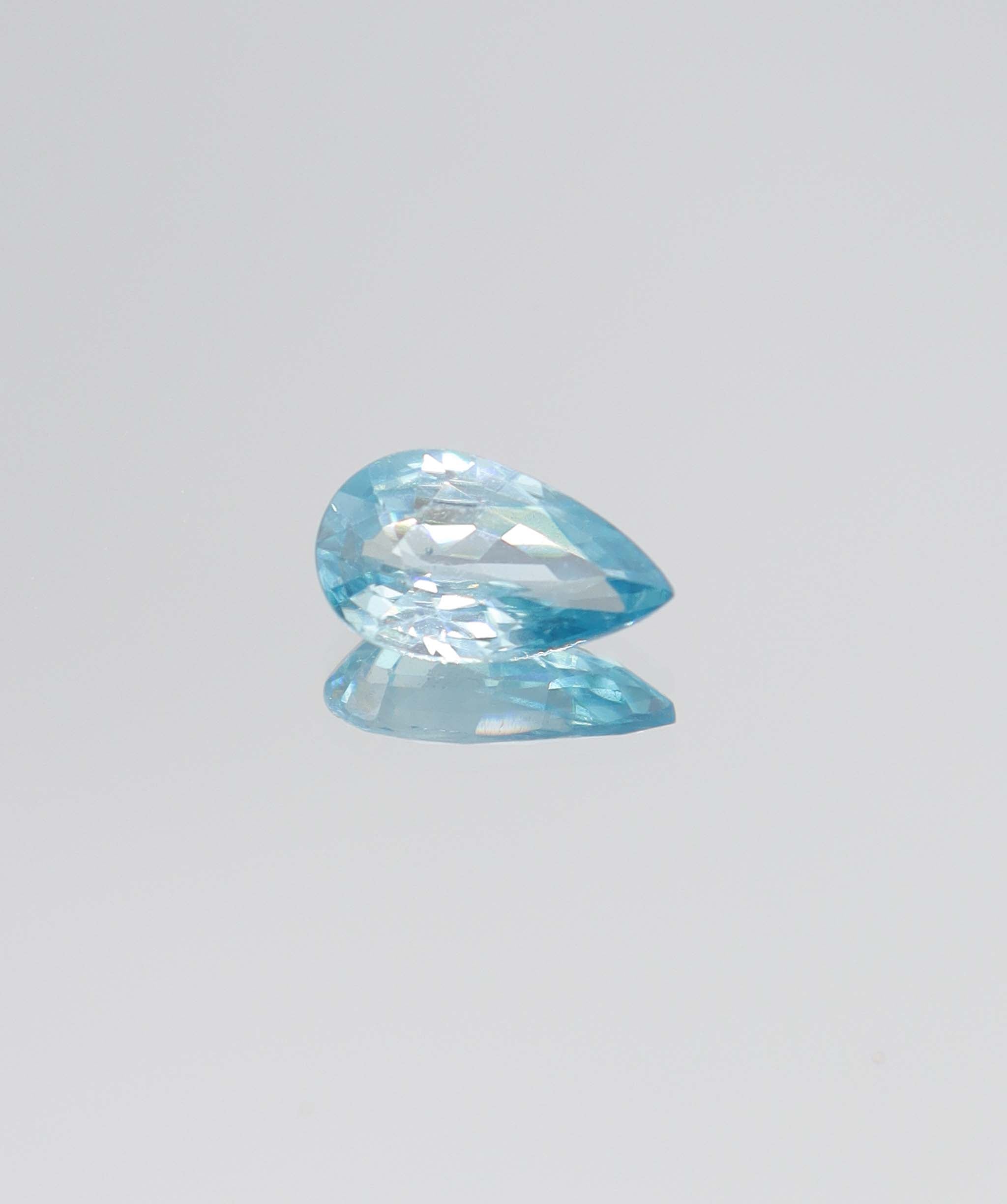 2.54ct Blue Zircon Pear DXBCS5830