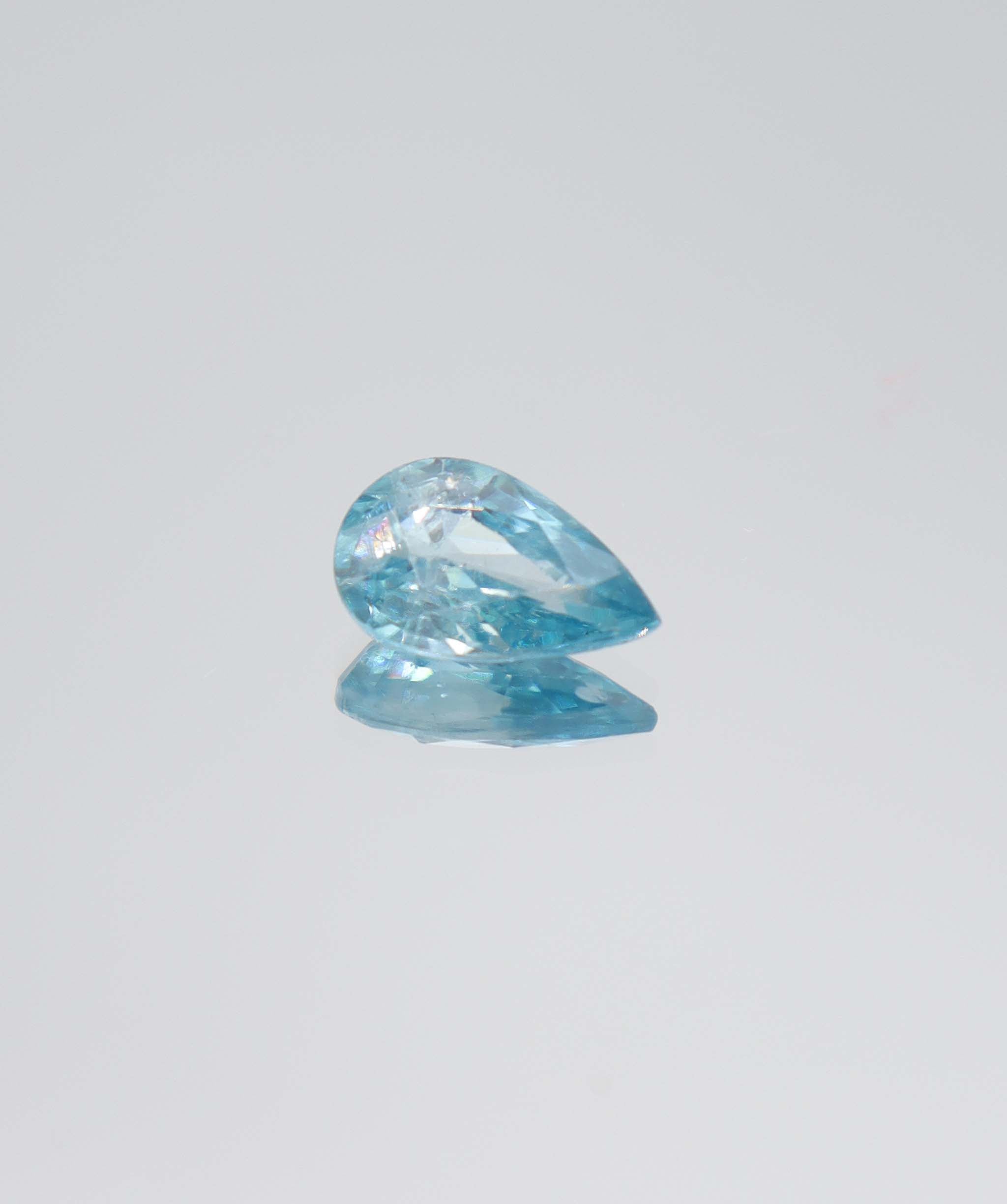 3.03ct Blue Zircon Pear DXBCS5831