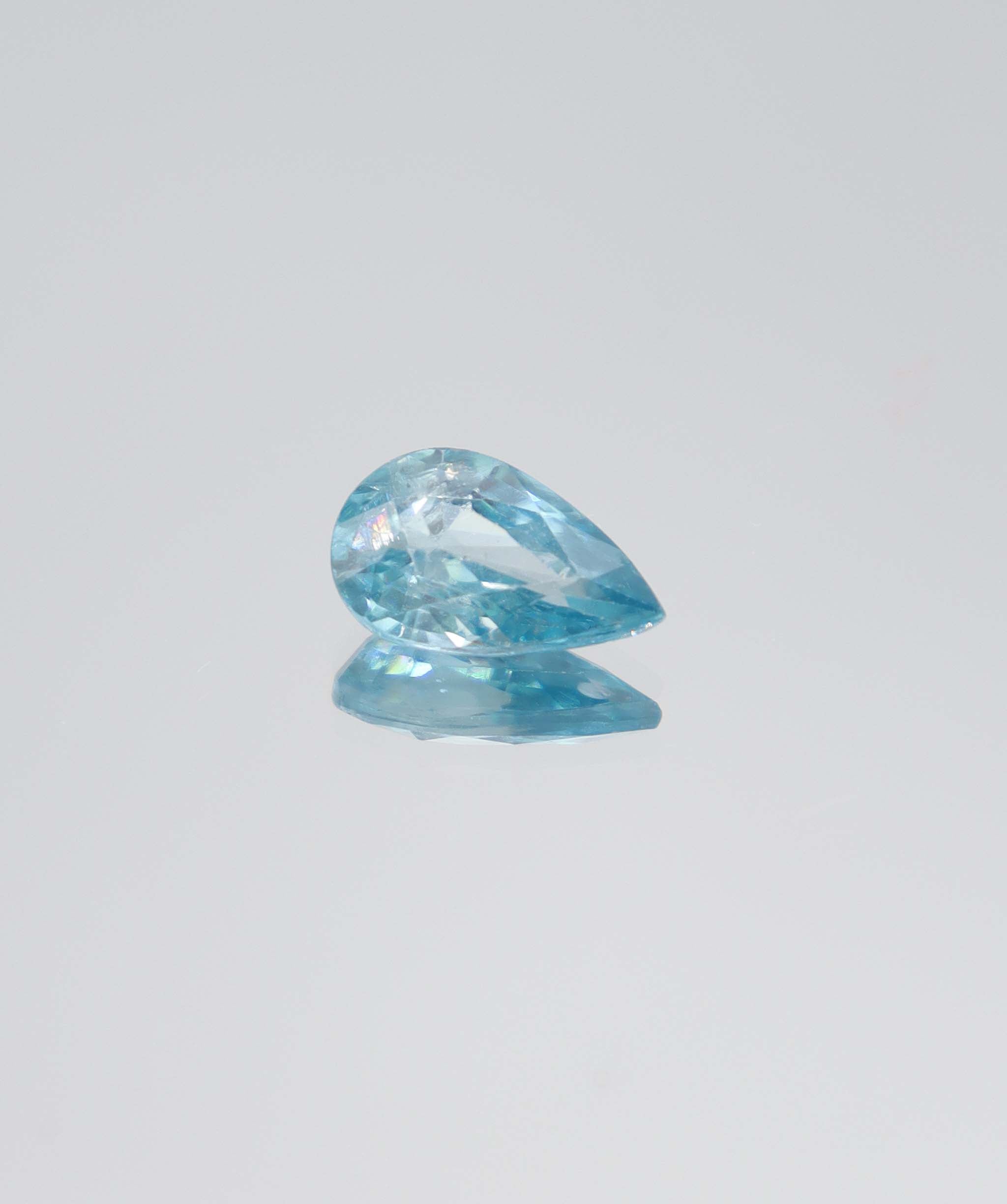 3.03ct Blue Zircon Pear DXBCS5831