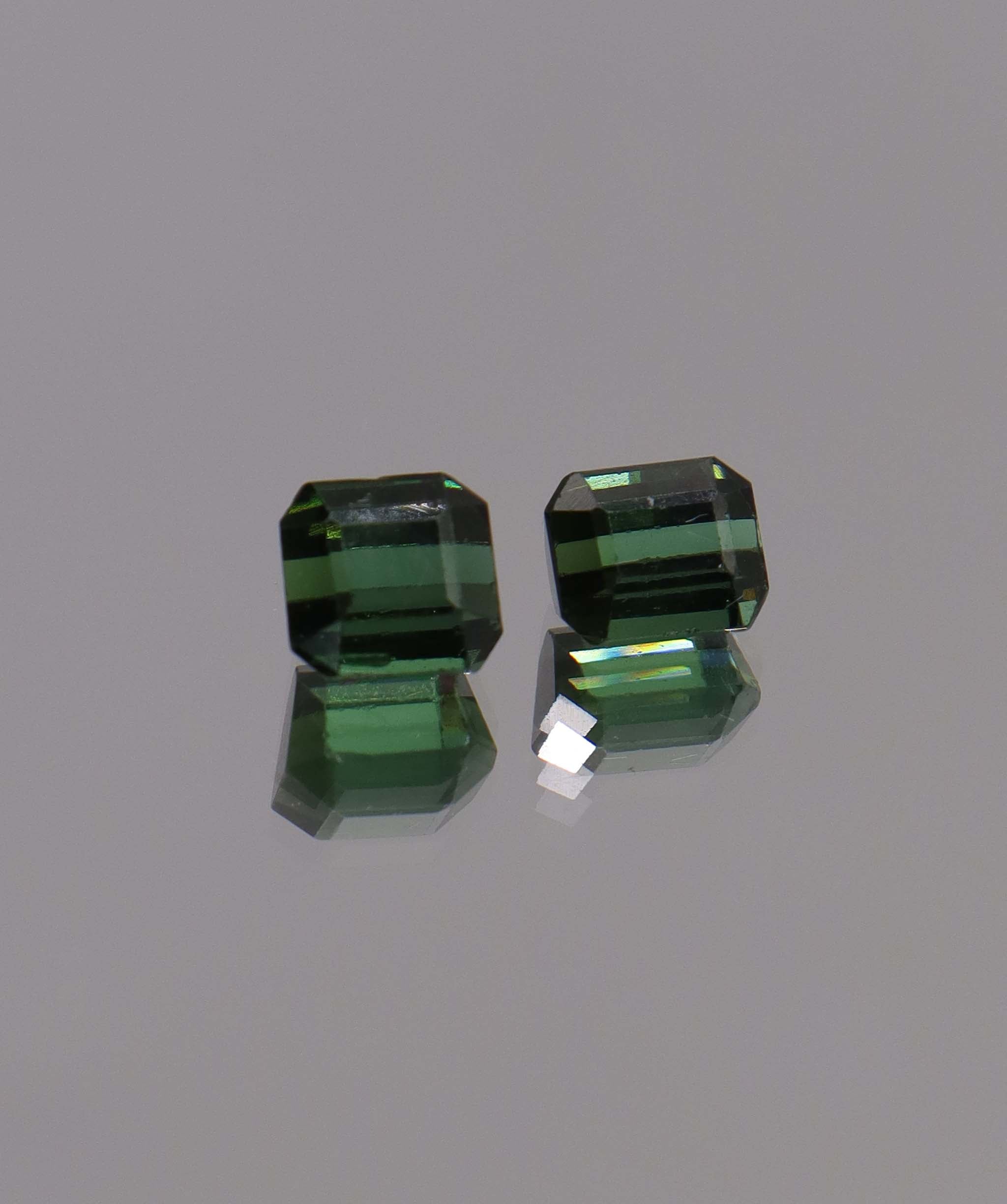 3.75ct Green Tourmaline PAIR DXBCS1126