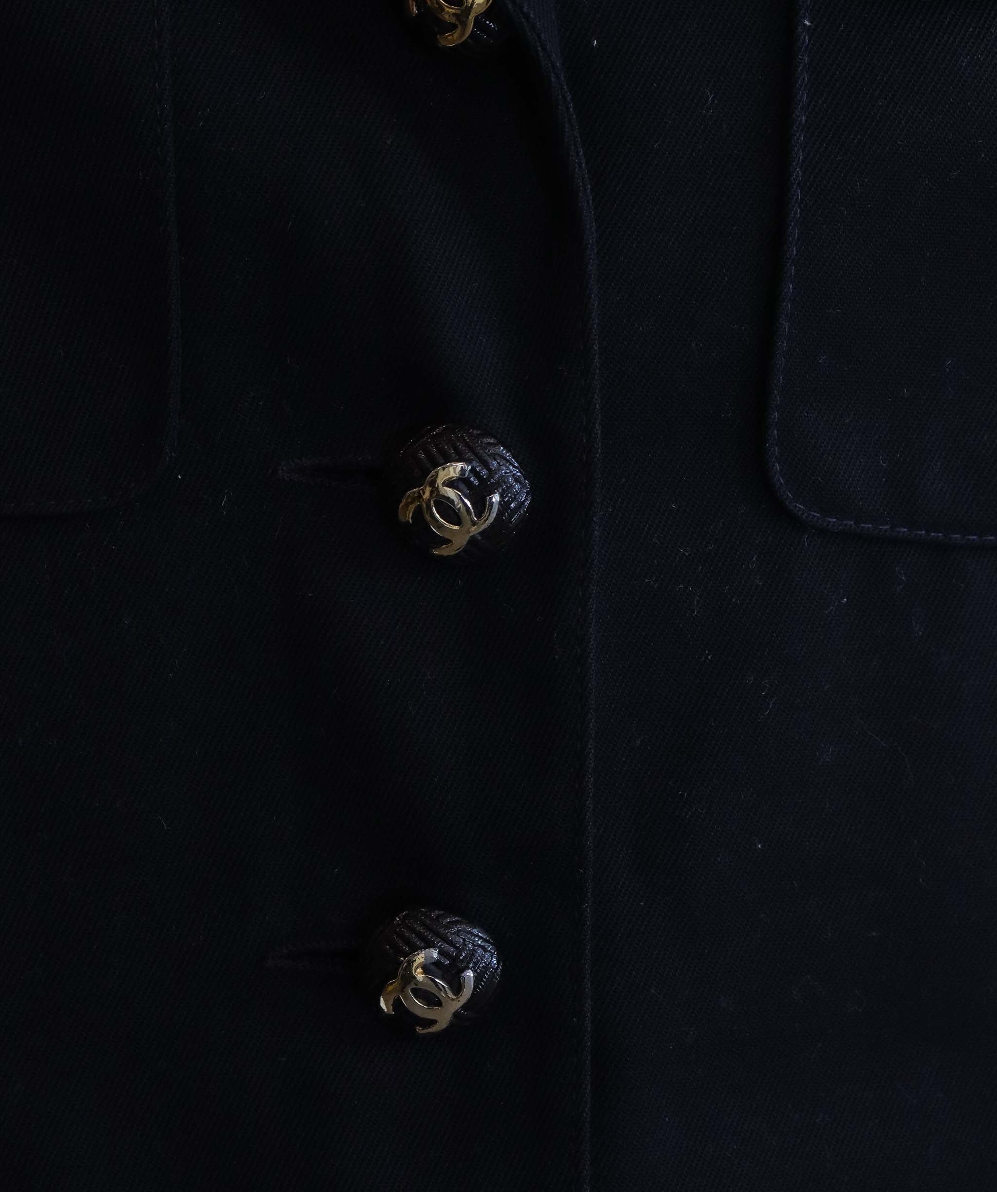 Chanel Black Jacket Sz 42 DXBK0077