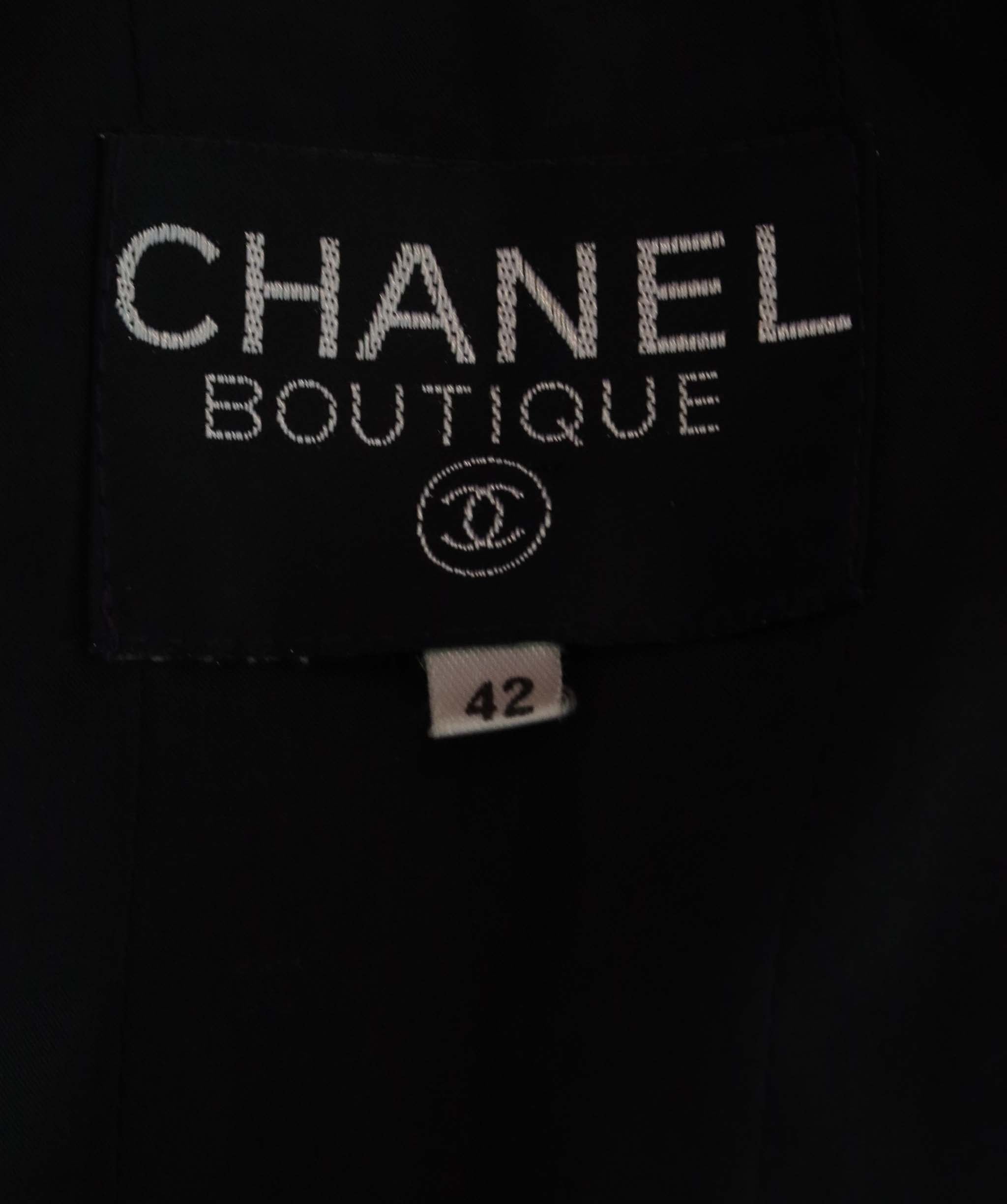 Chanel Black Jacket Sz 42 DXBK0077