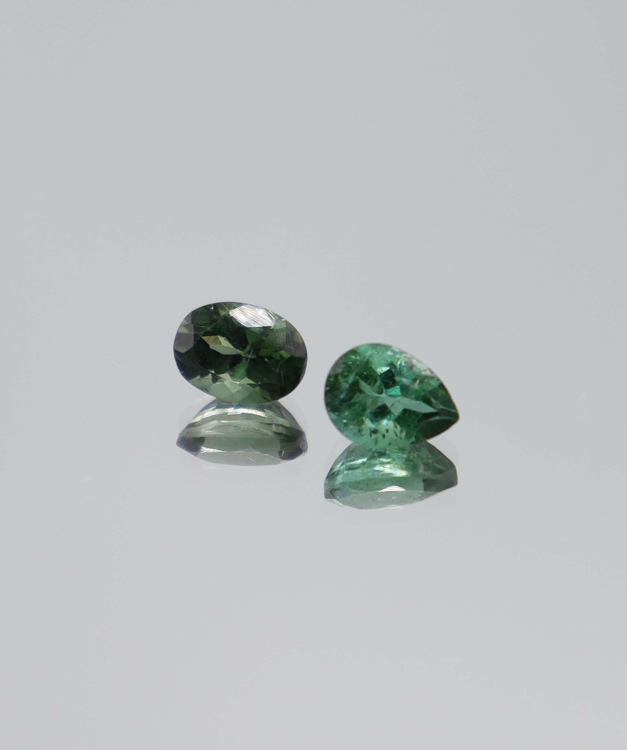 1.95ct Lagoon Tourmaline Toi et Moi Pear & Oval DXBCS5832