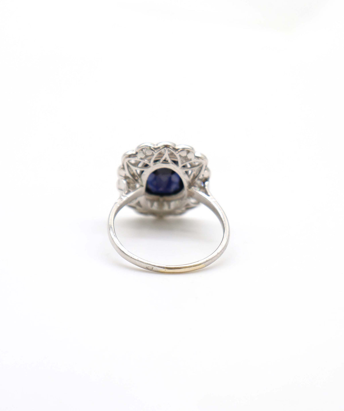 Antique Sapphire and Diamond Cluster Ring WA90846