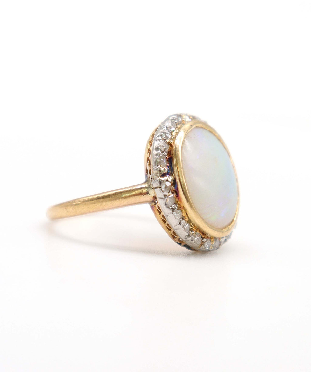 An Opal and Diamond Cluster Ring WA23778