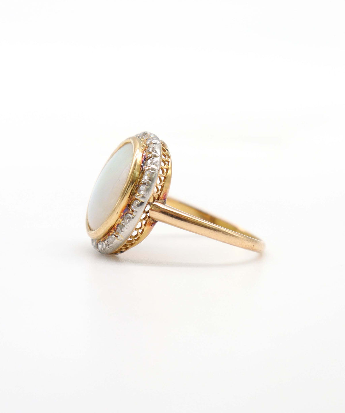 An Opal and Diamond Cluster Ring WA23778