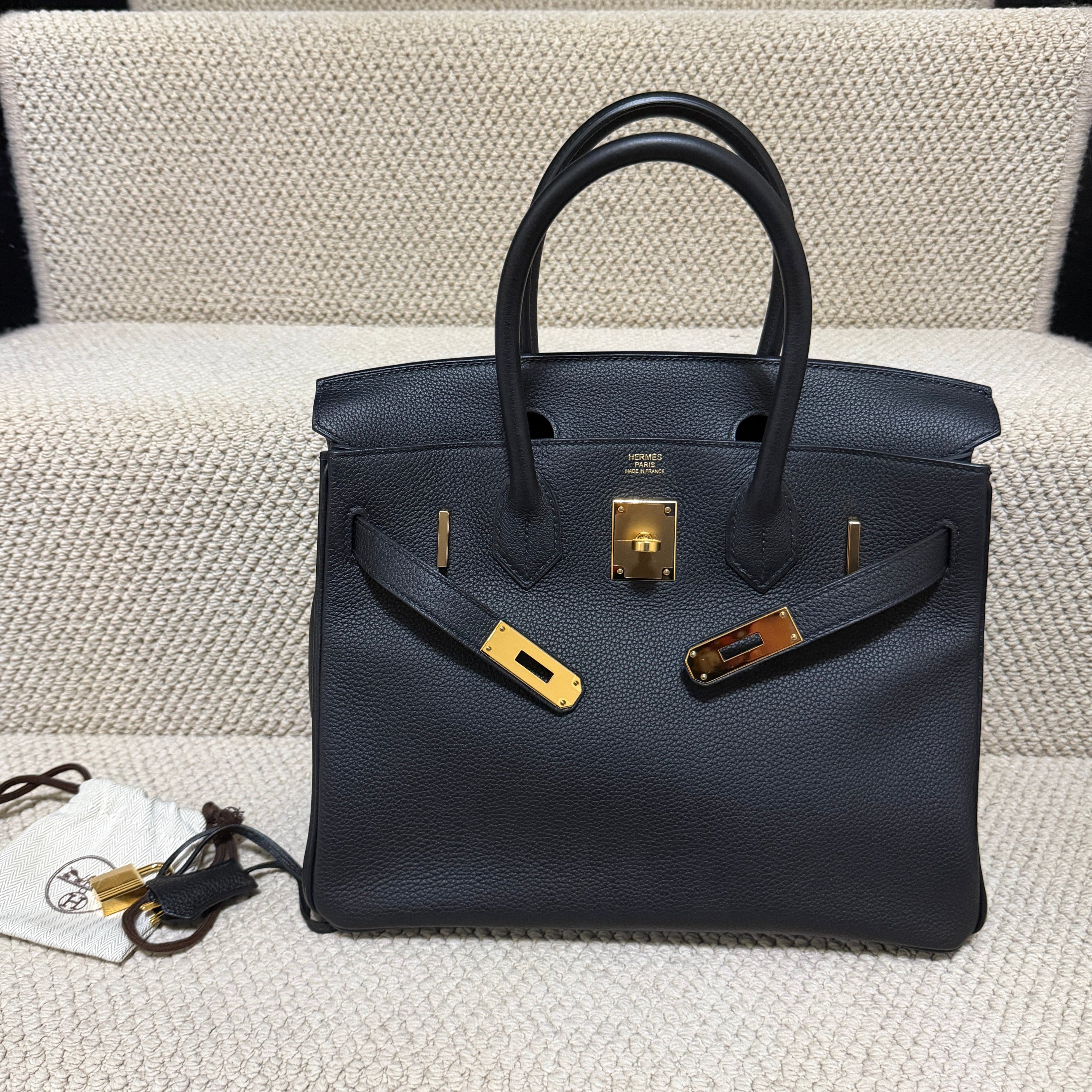 Luxury Promise Hermès Birkin 30 – Noir Togo – Gold Hardware – Stamp A