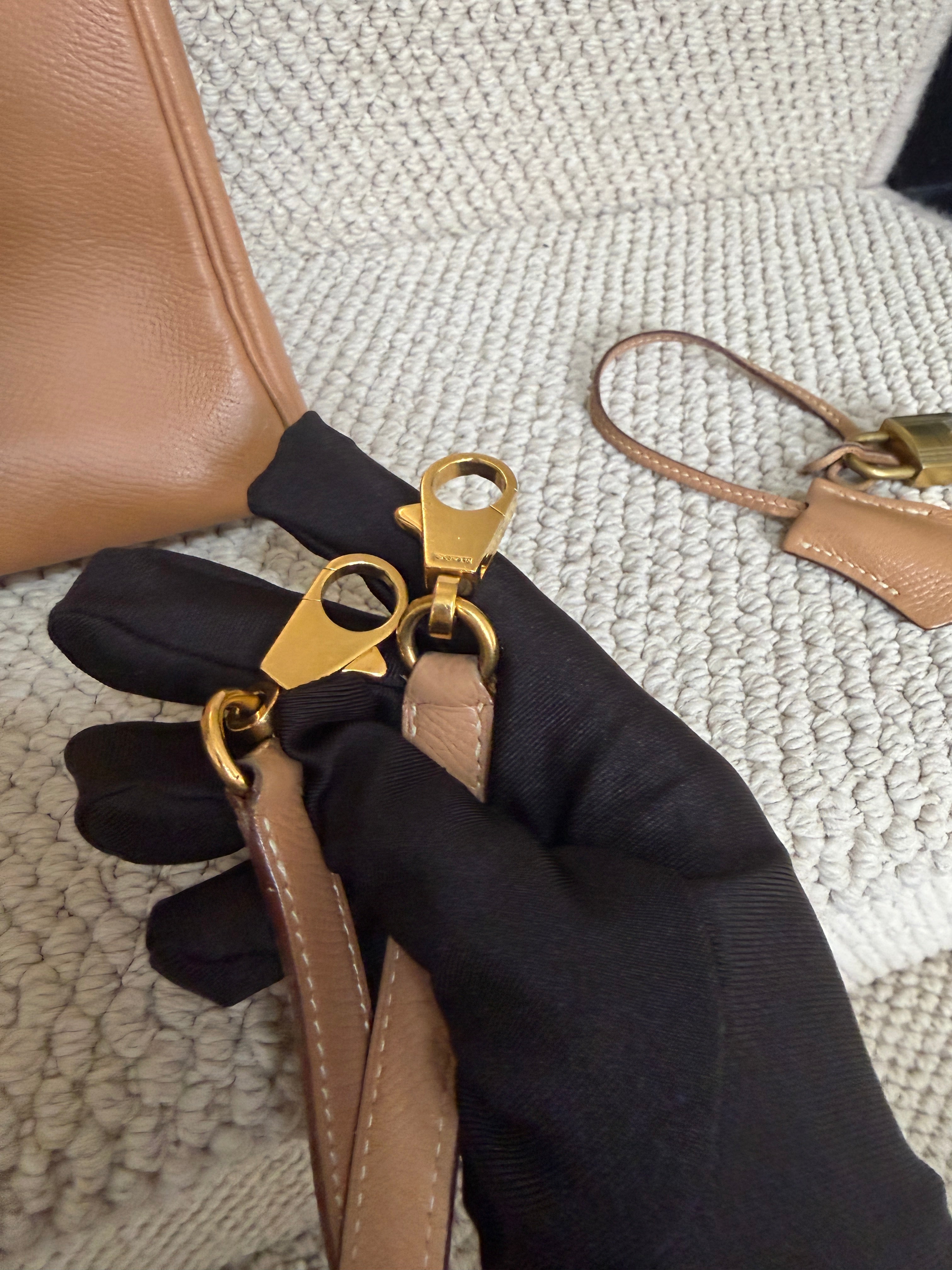 Hermès Kelly 32 – Caramel epsom Leather – Vintage – With Strap – Gold Hardware