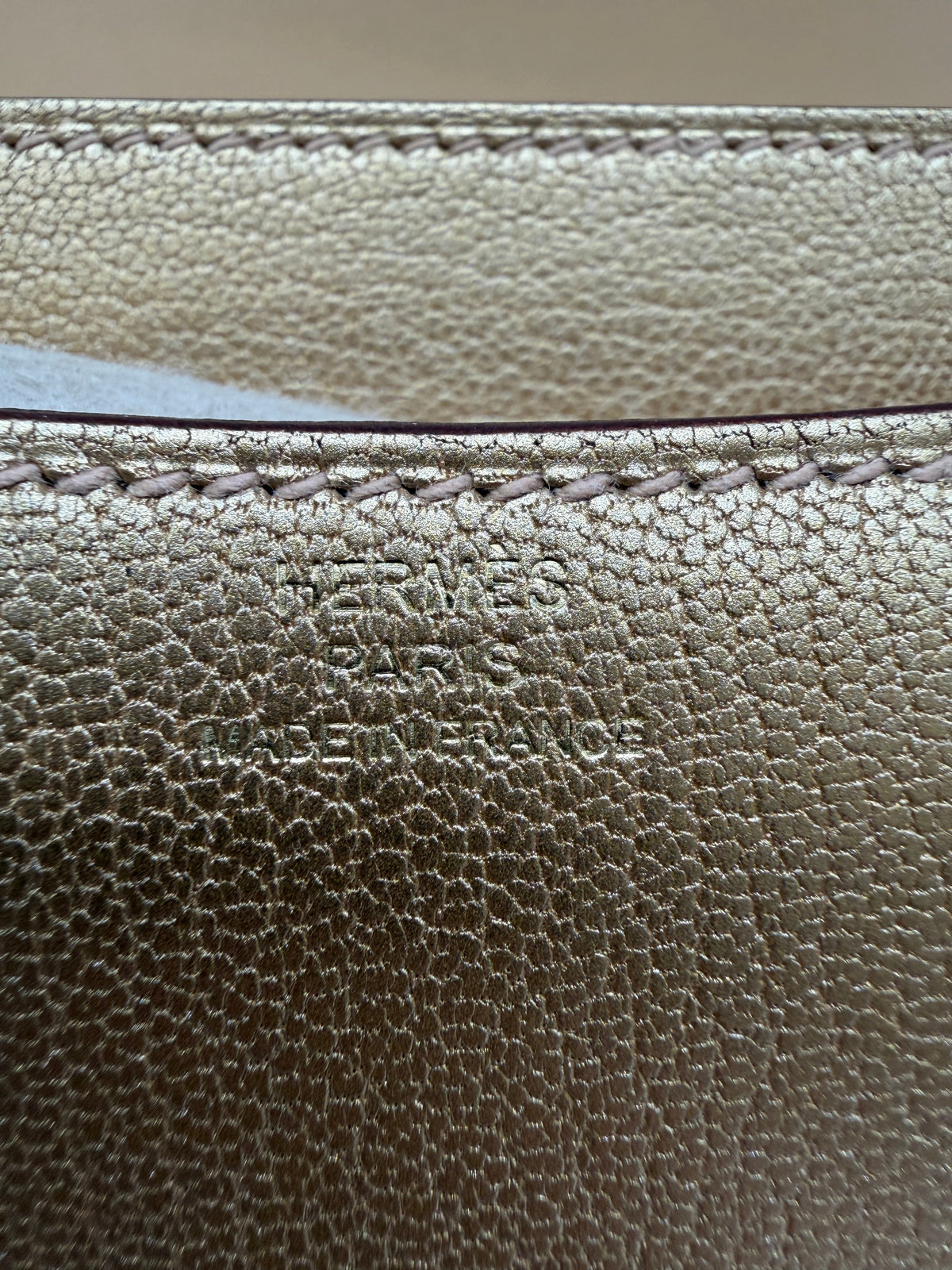 Hermès Constance 18 Dore Chevre Permabrass Hardware