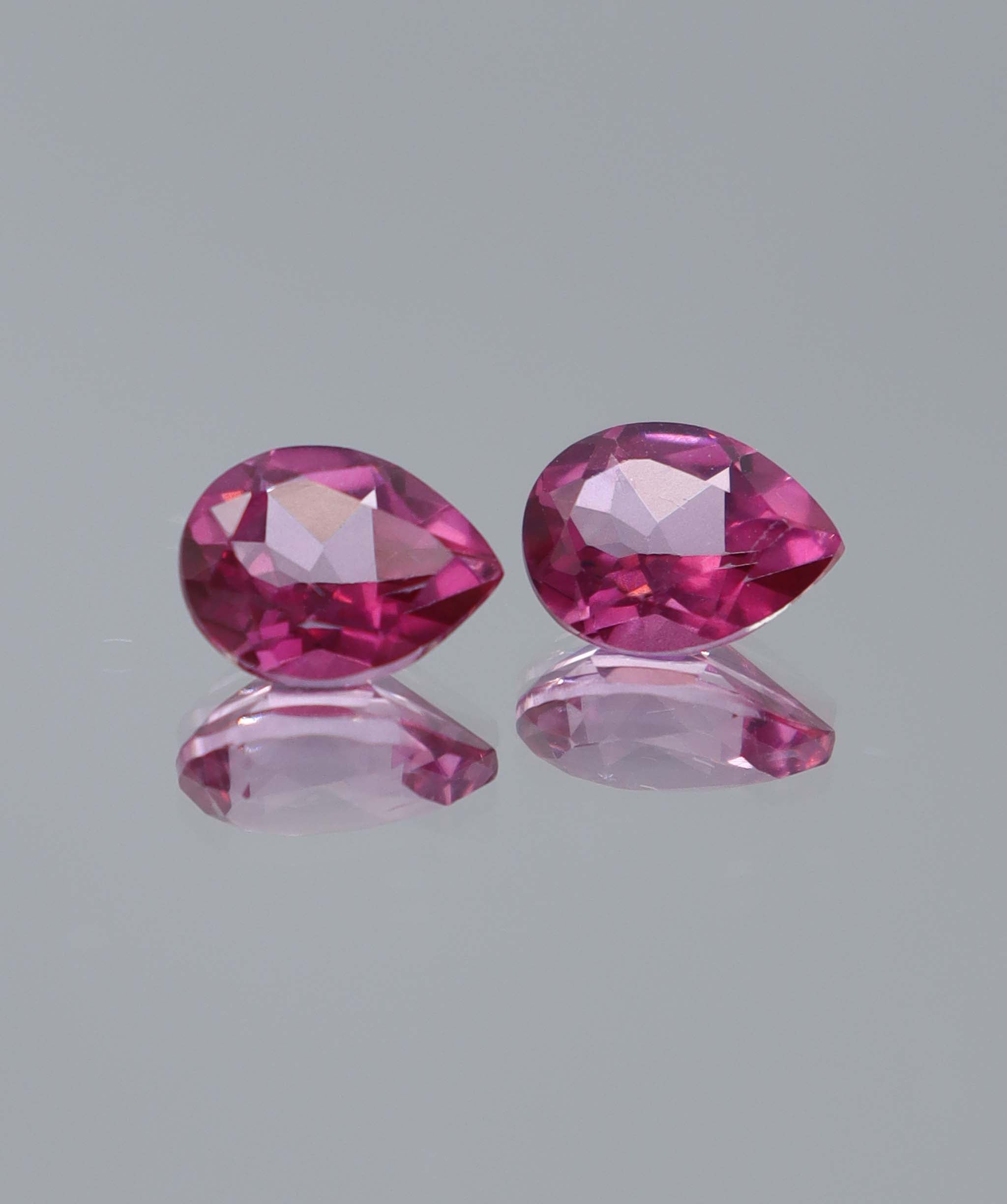 4.15ct Pink Topaz Pear PAIR DXBCS6047