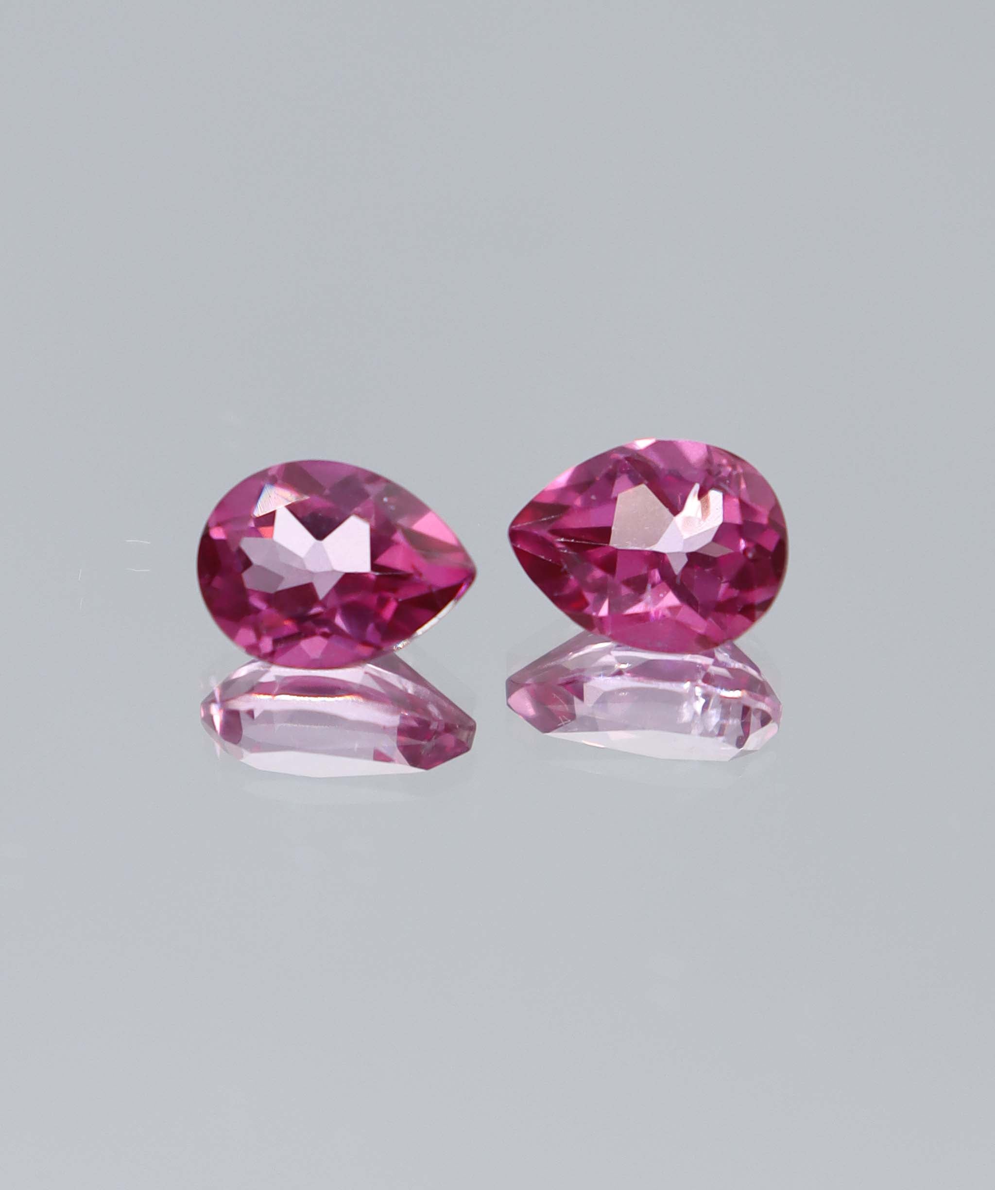 4.25ct Pink Topaz Pear PAIR DXBCS6046