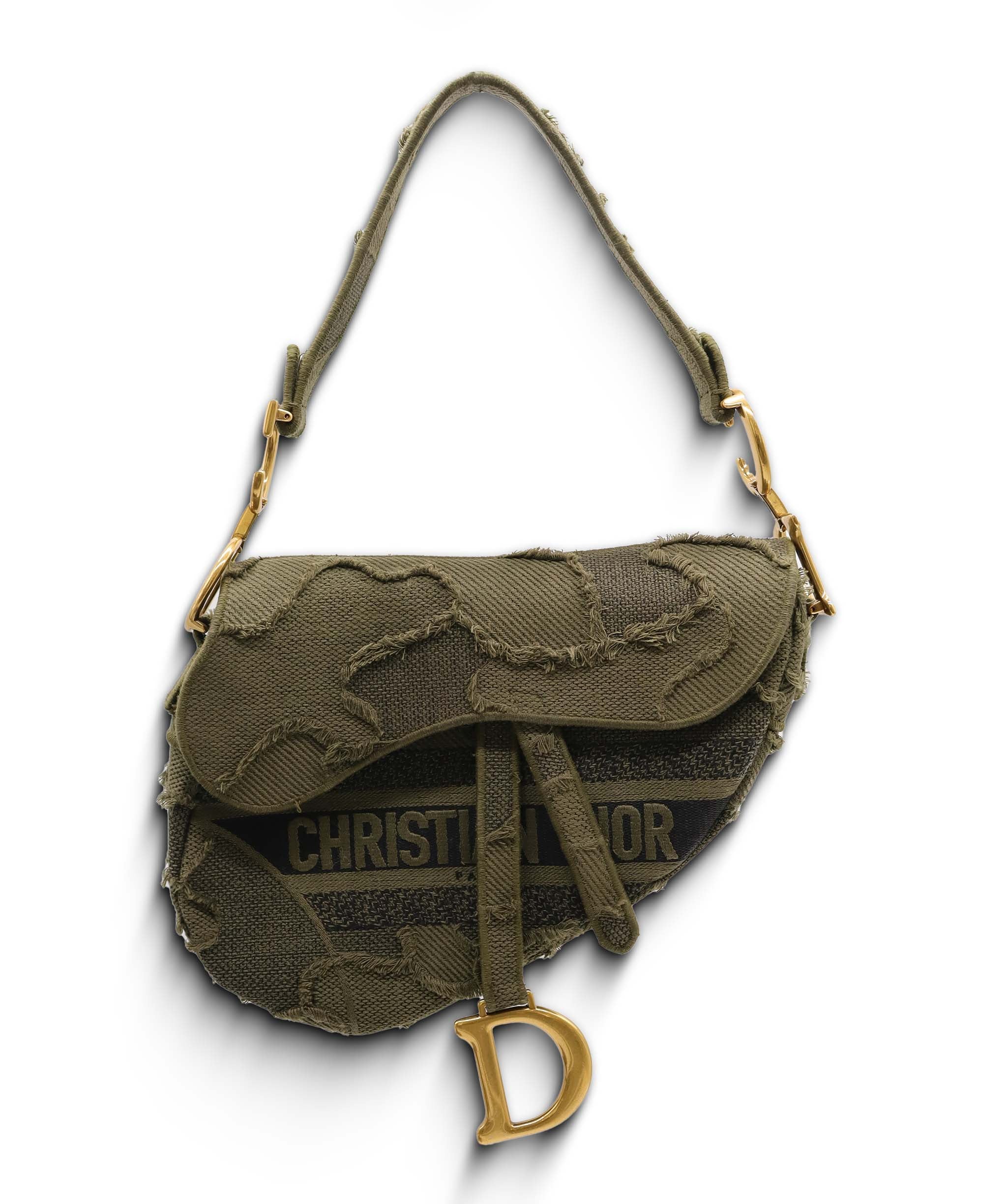 Christian Dior Camouflage Saddle Bag GHW ASC7003