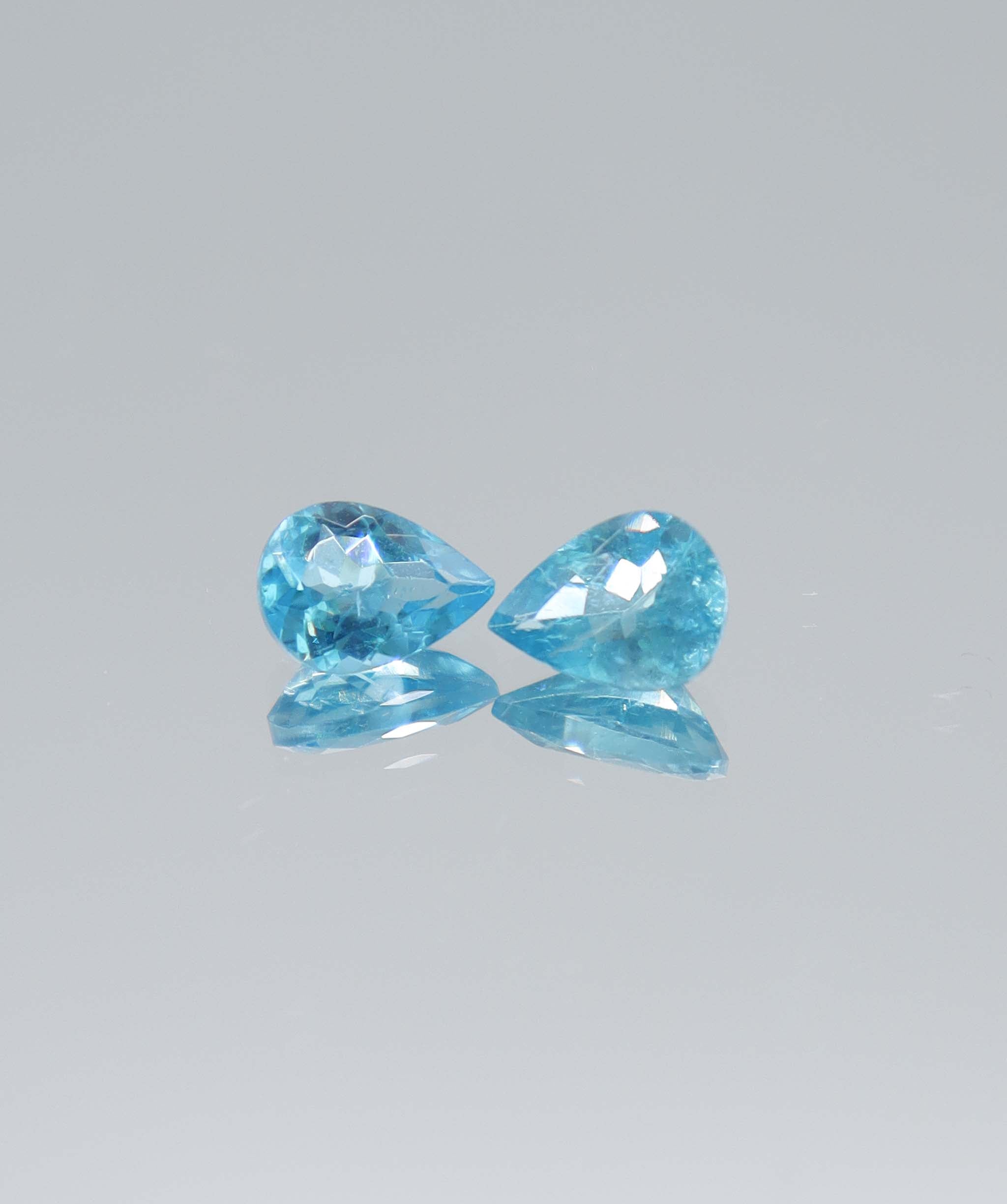 1.55ct Apatite Pear PAIR DXBCS5974