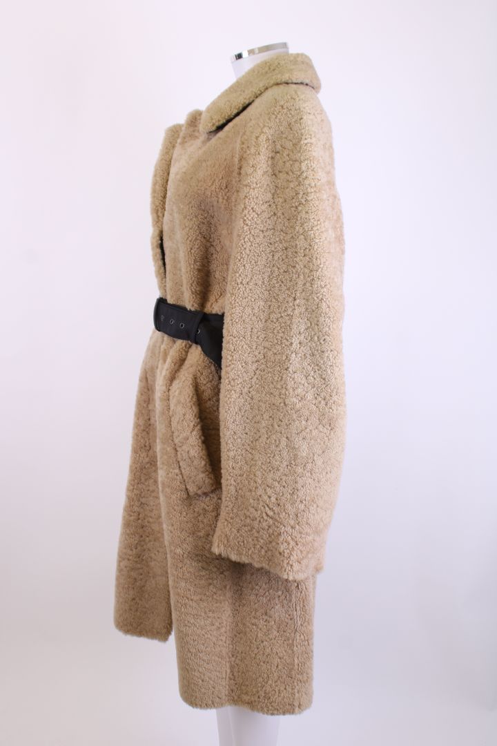 Prada Shearling Coat Camel S