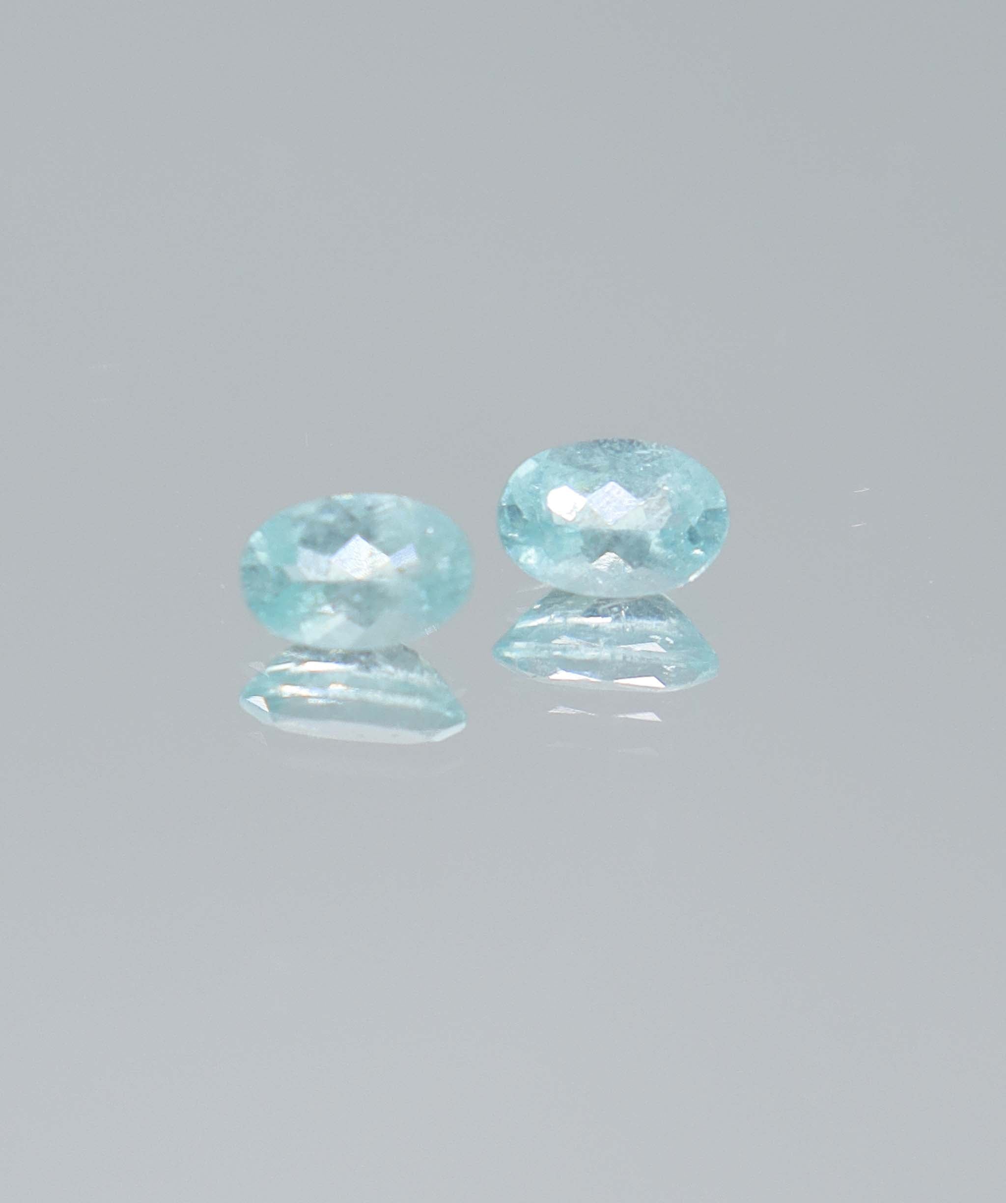 1.02ct Neon Paraiba Oval PAIR DXBCS6007
