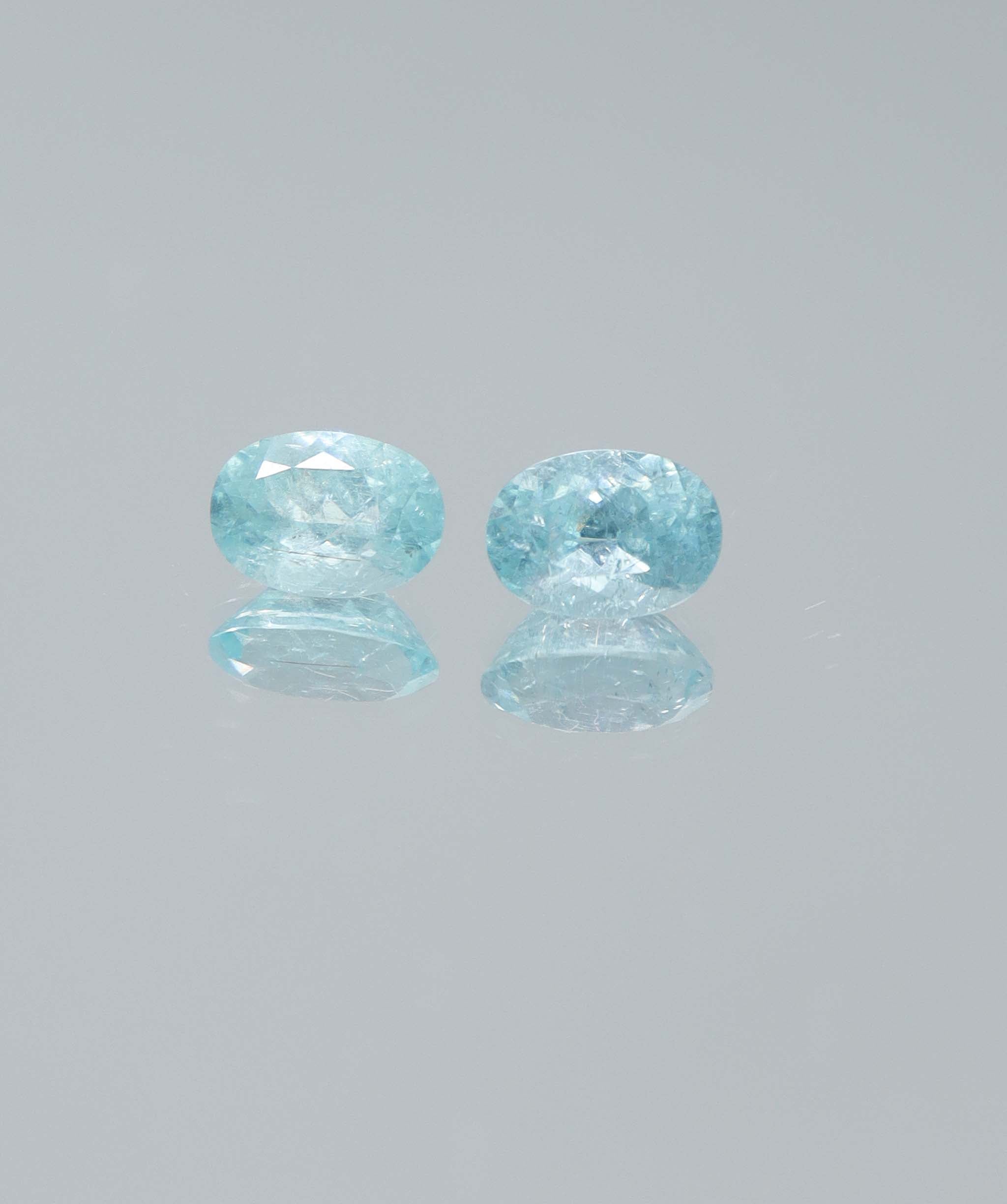 1.70ct Neon Paraiba Oval PAIR DXBCS6008