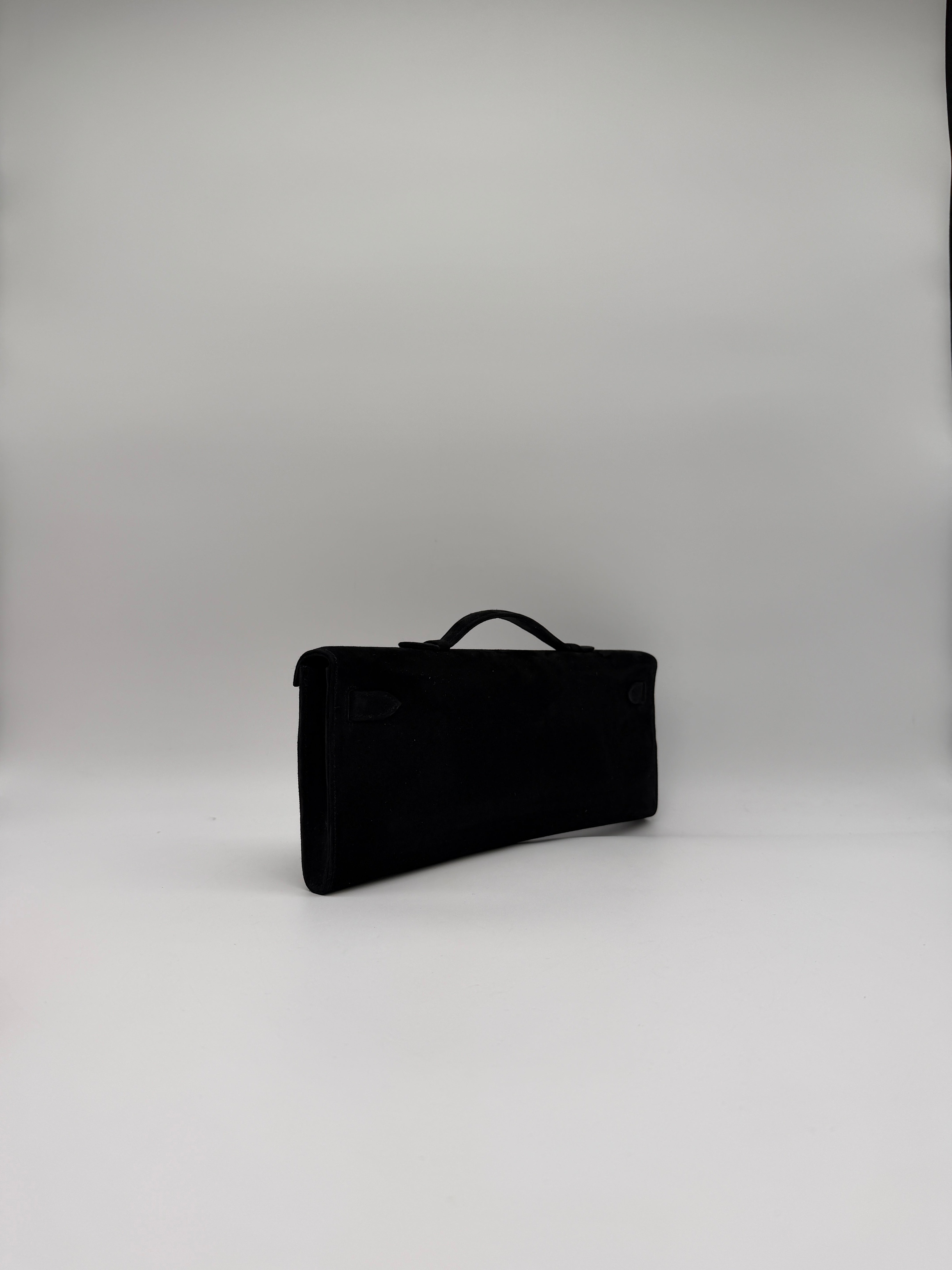 Hermès Kelly Cut Black Doblis Permabrass Hardware