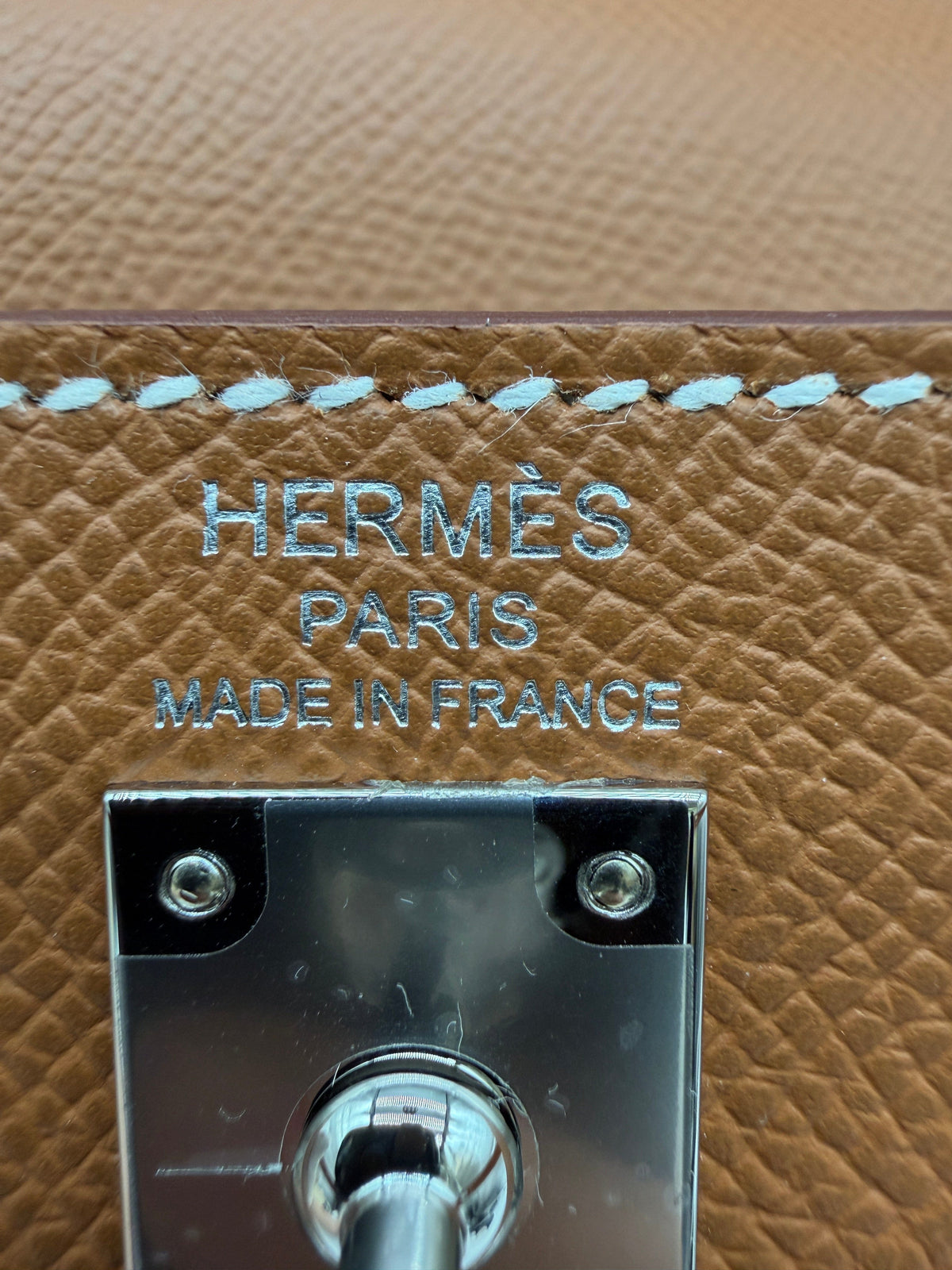 Hermès Hermès Kelly 25 Gold Epsom Palladium Hardware
