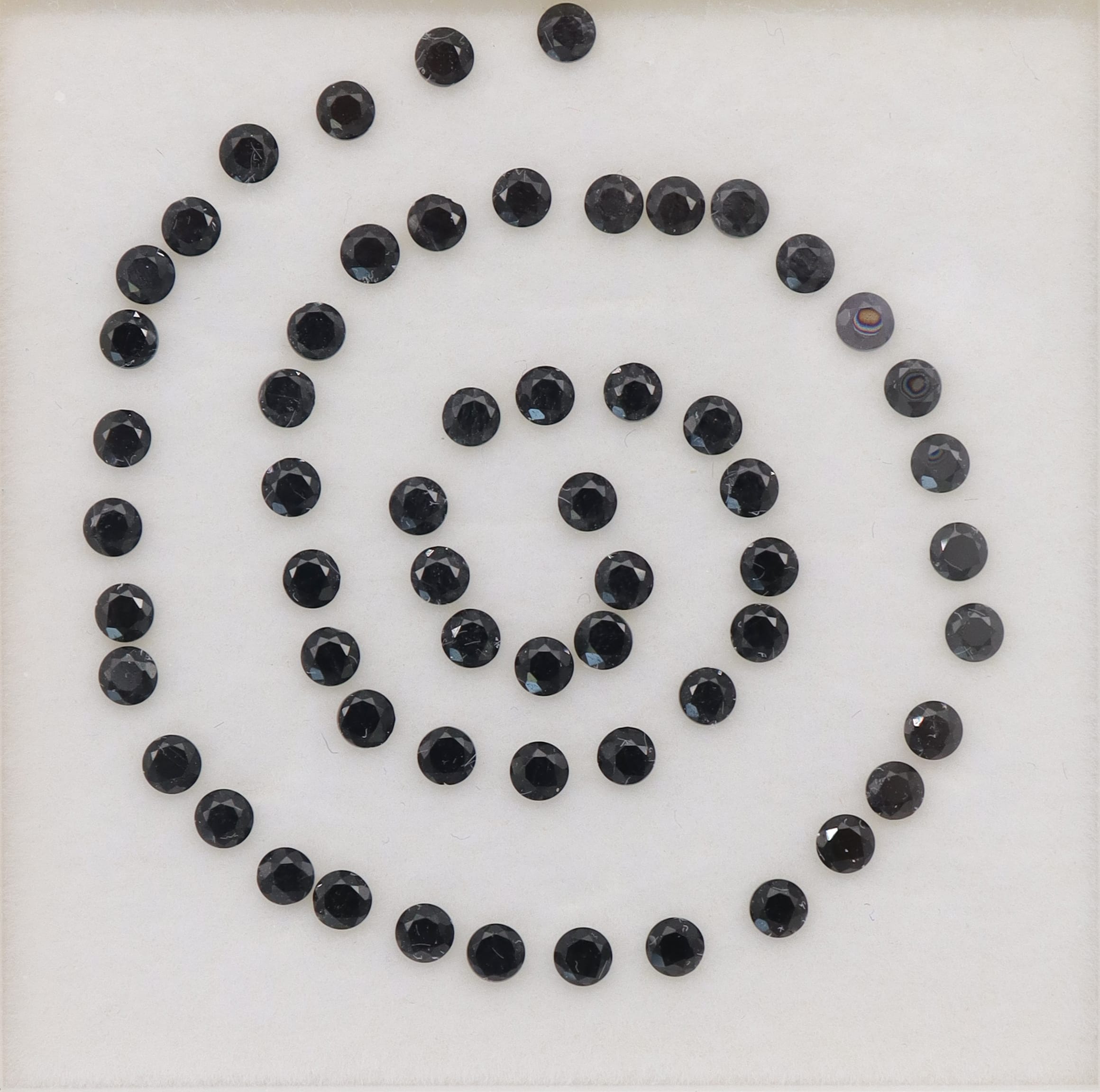5.94ct Black Spinel Lot DXBCS3295
