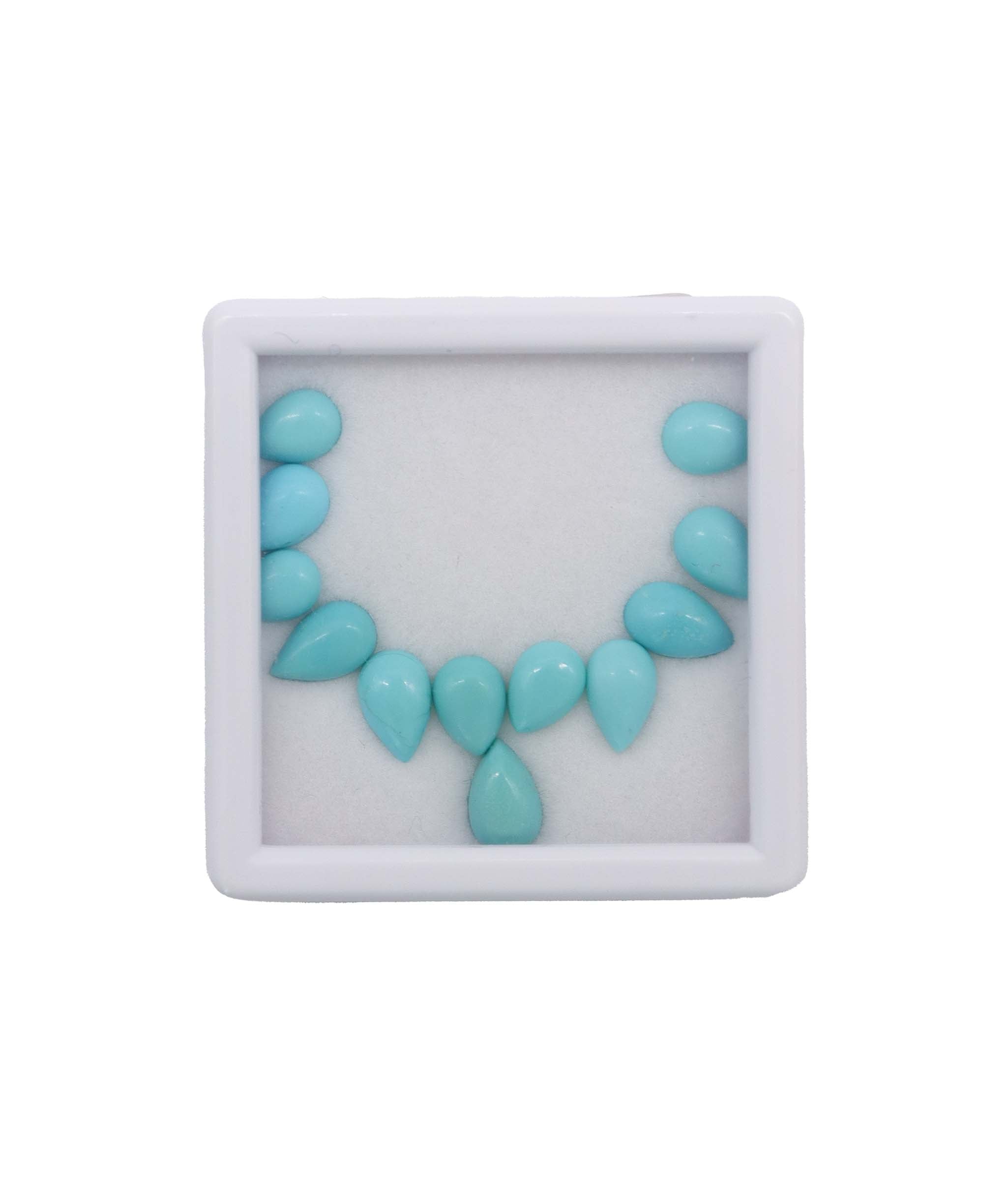 6.95ct Arizona Turquoise Set 12pcs DXBCS5759